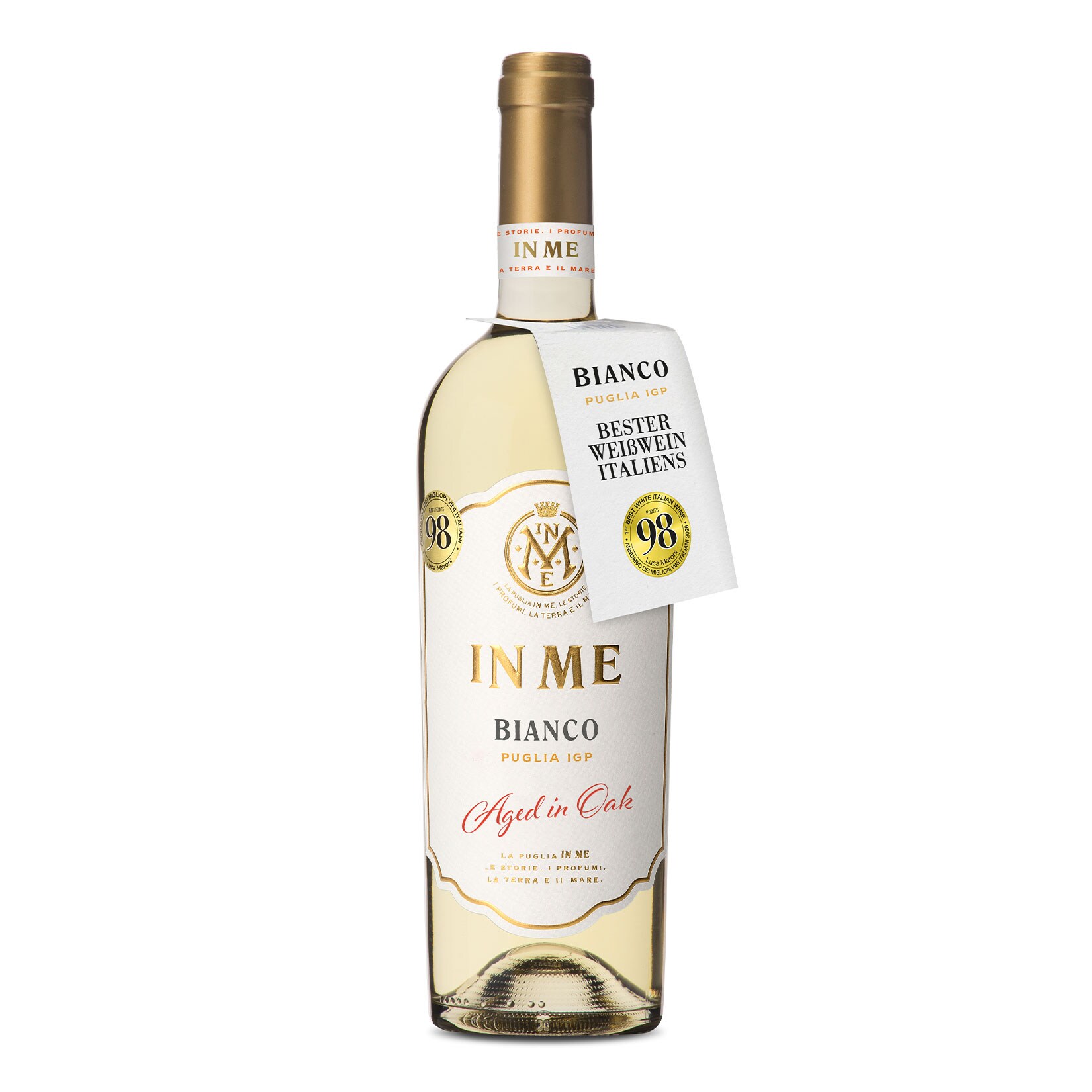 In Me Puglia Bianco Aged in Oak IGP trocken 12,5% vol 0,75 Liter - Bild 1