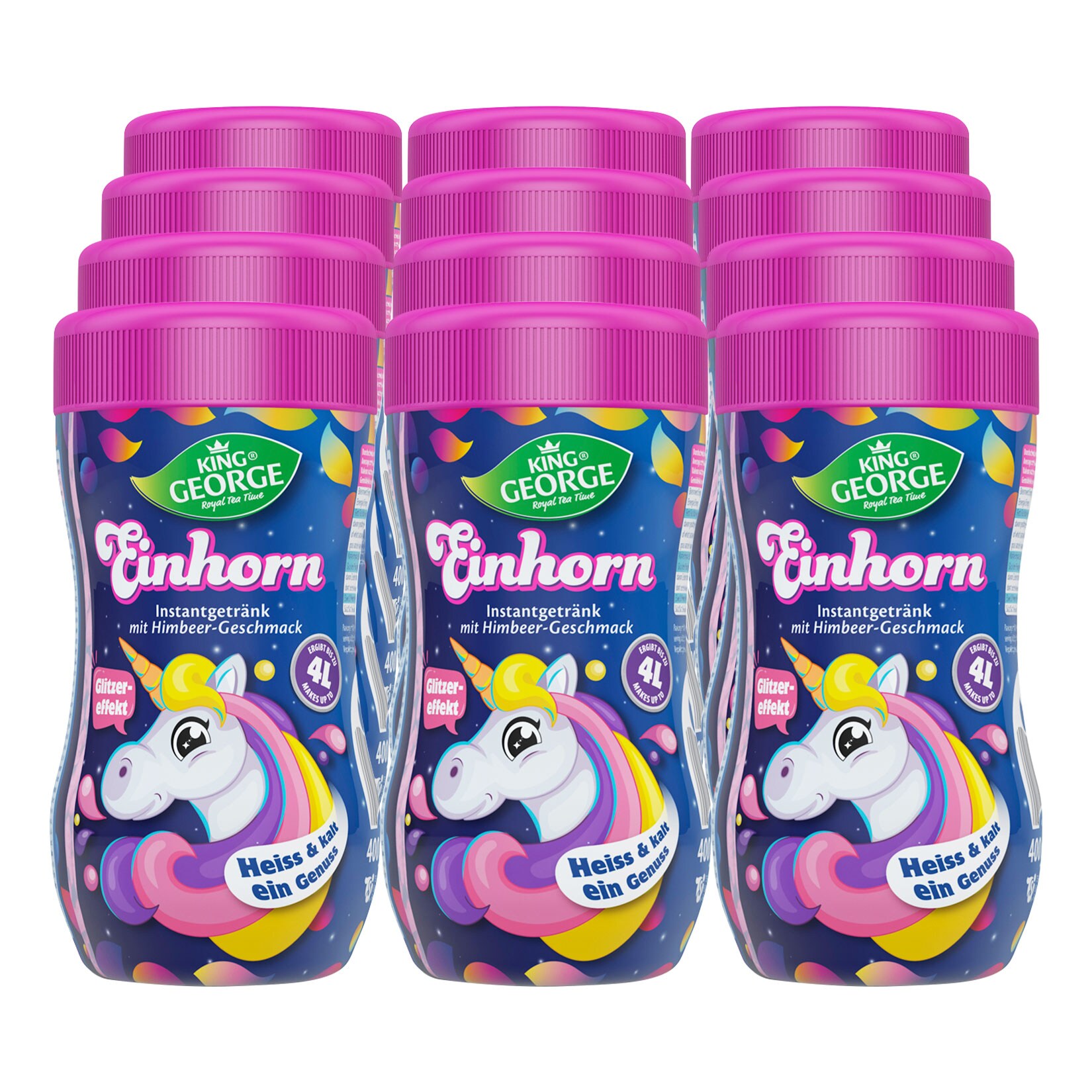 KING GEORGE Pink Unicorn 400 g, 12er Pack - Bild 1