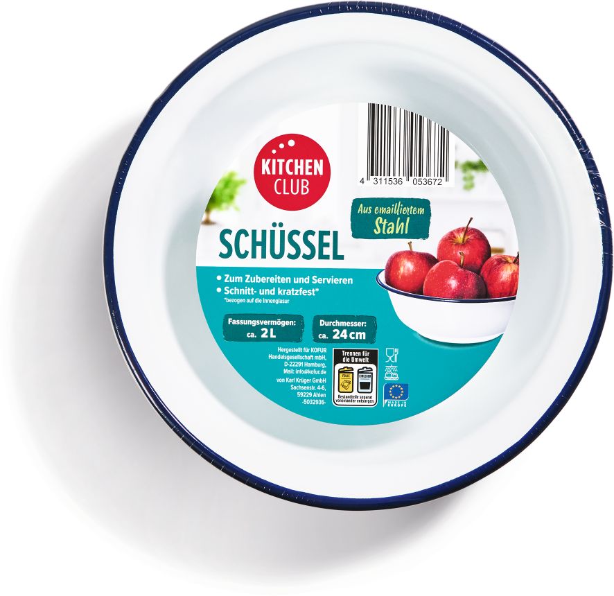 Kitchen Club Sch&uuml;ssel Emaille - Bild 1