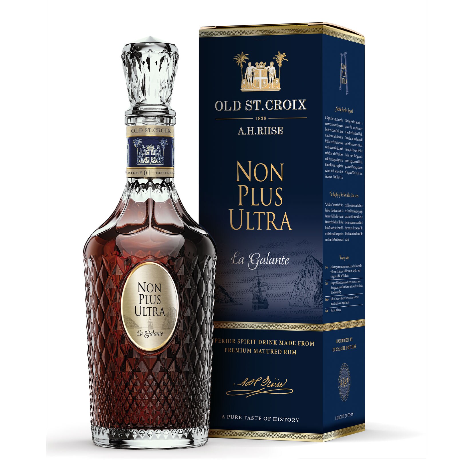 A.H. Riise Non Plus Ultra La Galante 43,4% vol 0,7 Liter - Bild 1