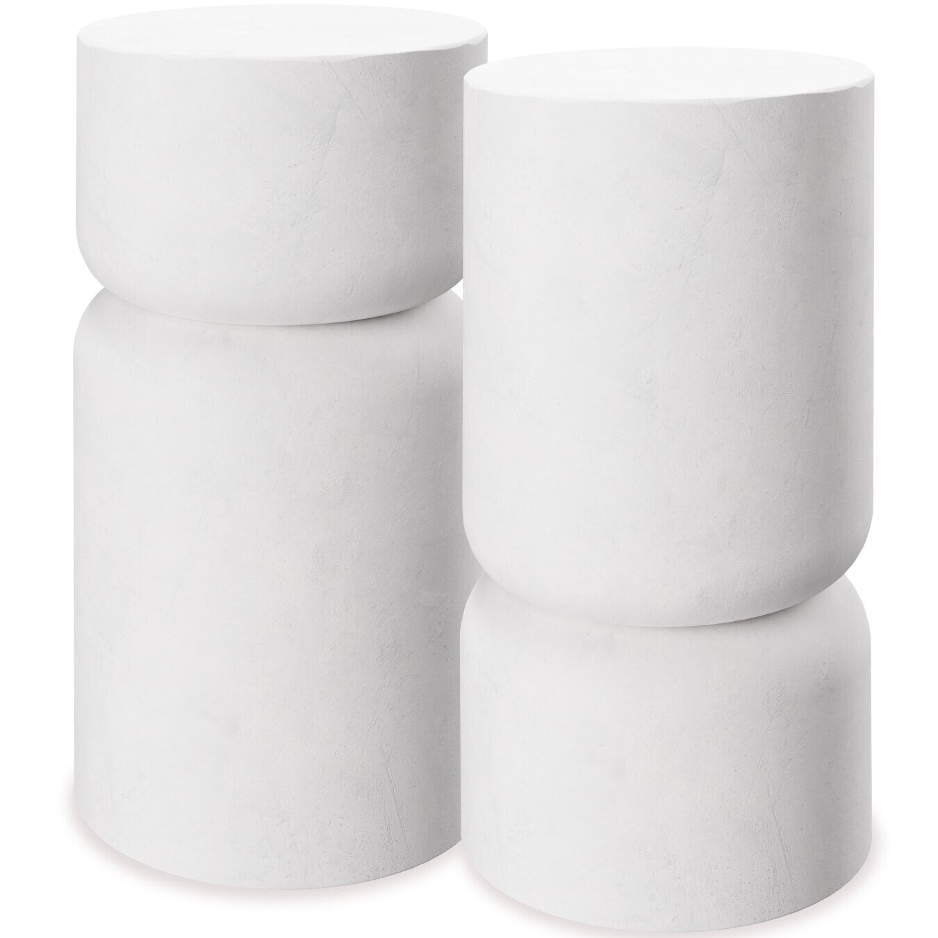 tectake® 2er Set Beistelltisch , Chubby-Design, wetterfest, 28 x 54,5 cm | 04061173281432