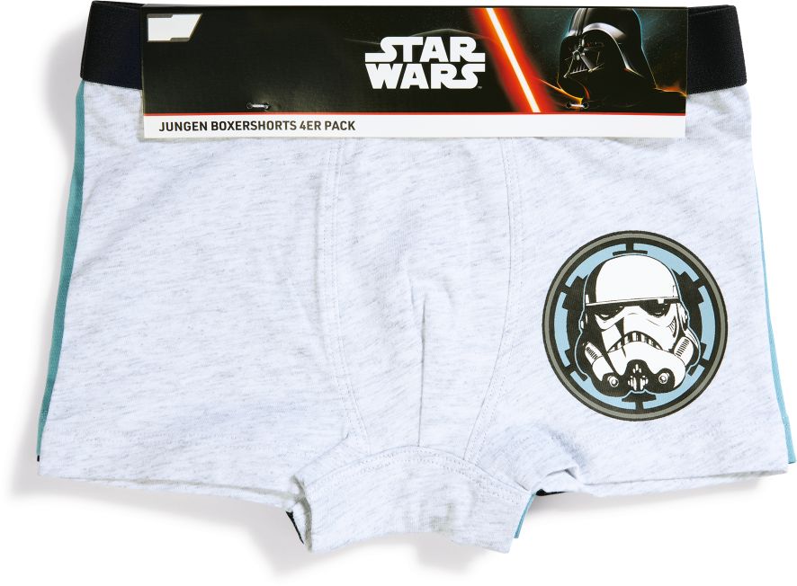 Jungen Lizenz Retro Shorts - 4er Pack, Star Wars, Variante 1, 110/116 - Bild 1