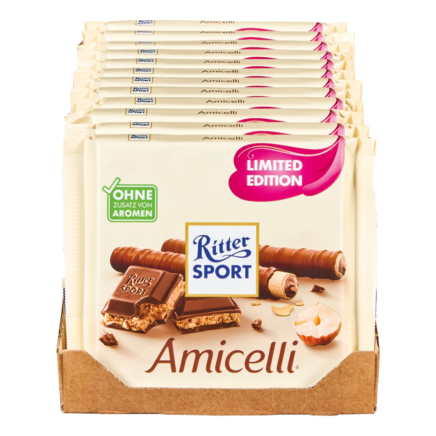 Ritter Sport Amicelli 12 x 100 g, 12er Pack - Bild 1