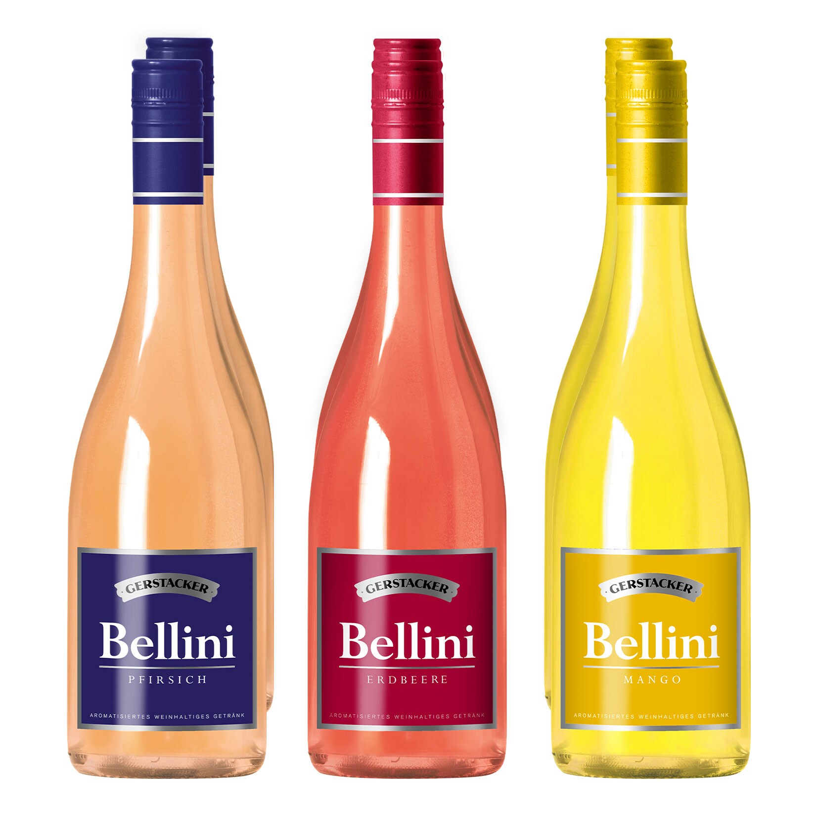 Gerstacker Bellini Pfirsich, Erdbeer, Mango 5,0 % vol 6 x 0,75 Liter - Bild 1