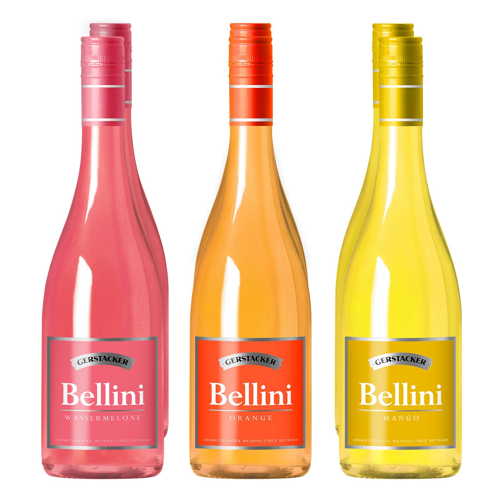 Gerstacker Bellini Wassermelone, Orange, Mango 5,0 % vol 6 x 0,75 Liter | 02100000922635