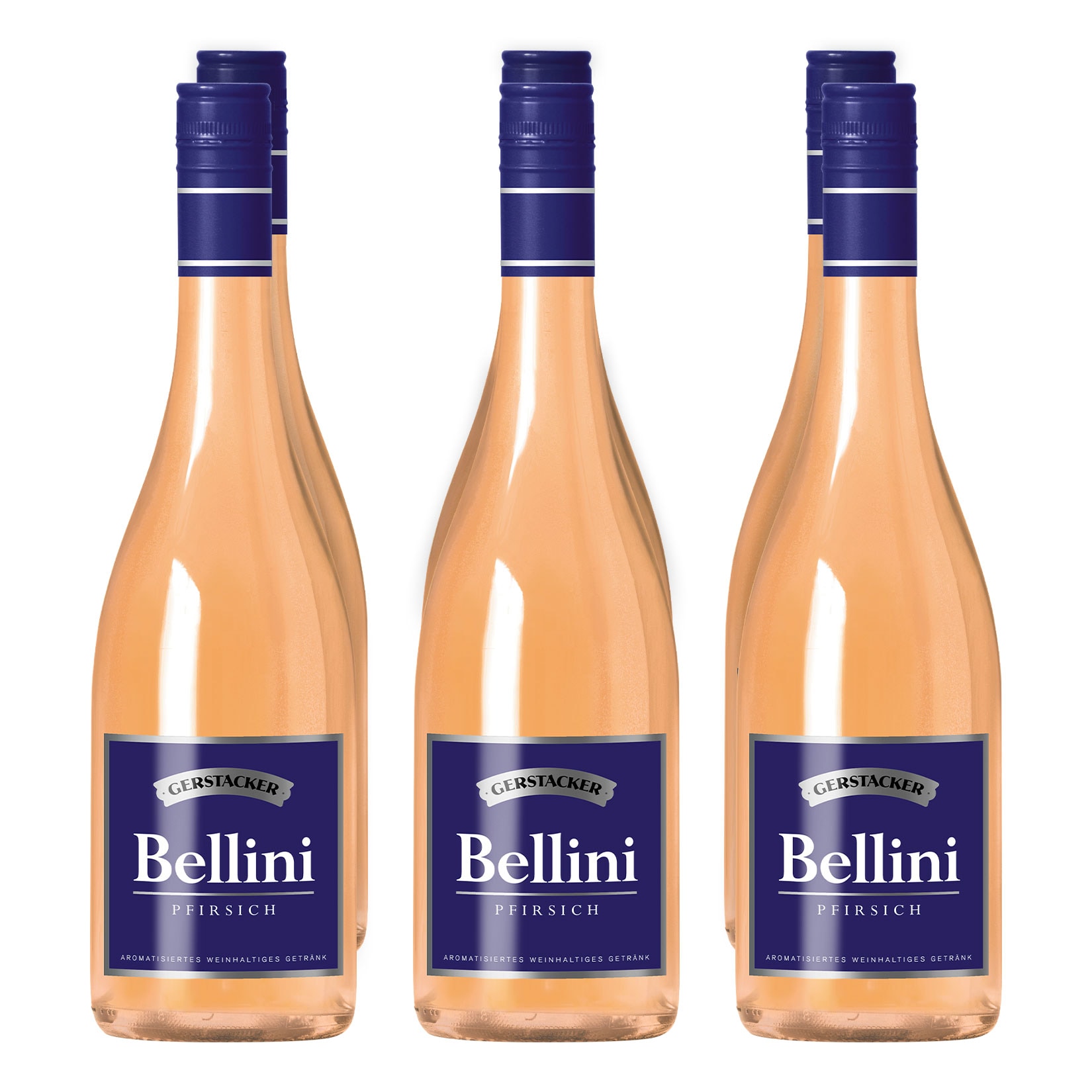 Gerstacker Bellini Pfirsich 5,0 % vol 6 x 0,75 Liter - Bild 1