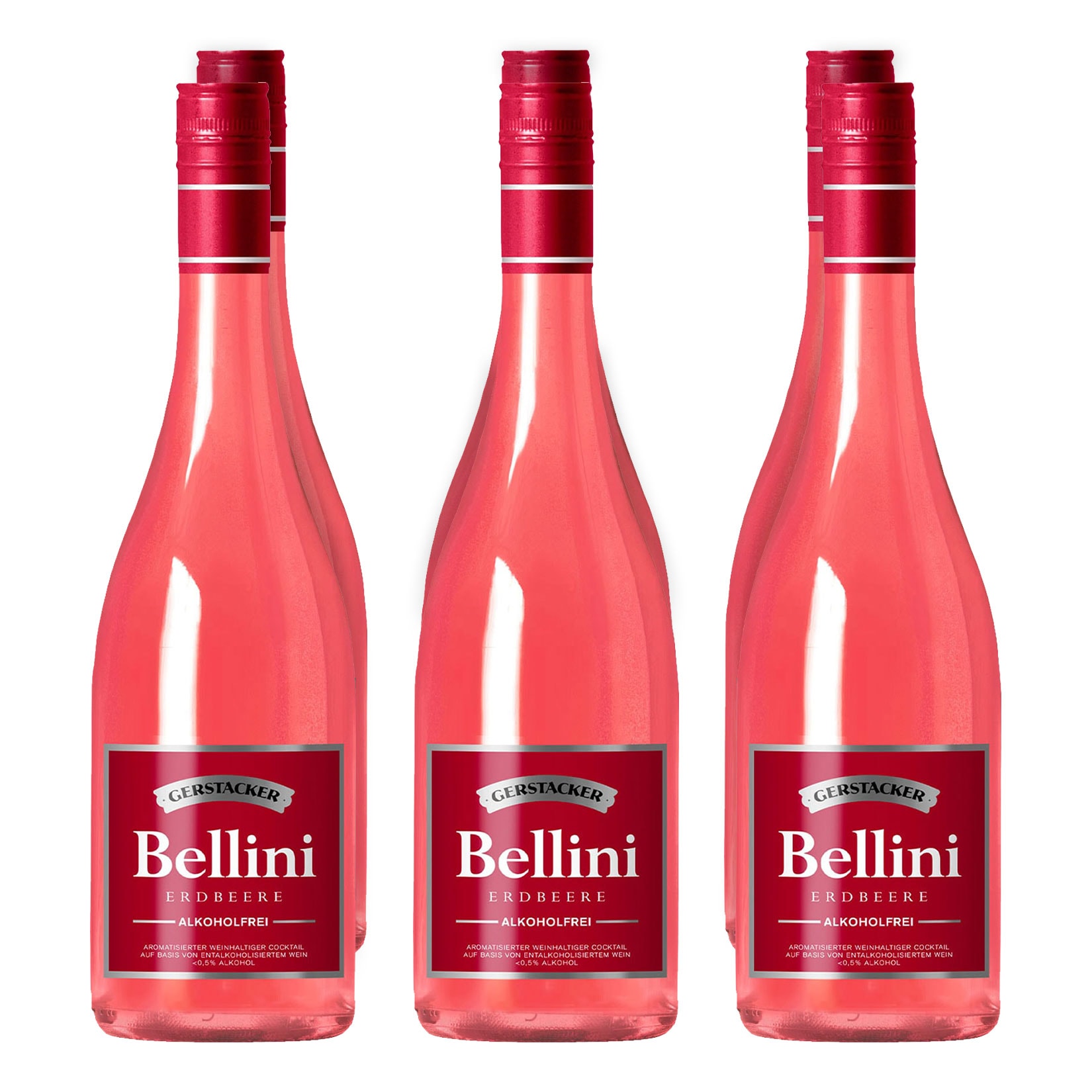 Gerstacker Bellini alkoholfrei Erdbeere 6 x 0,75 Liter - Bild 1