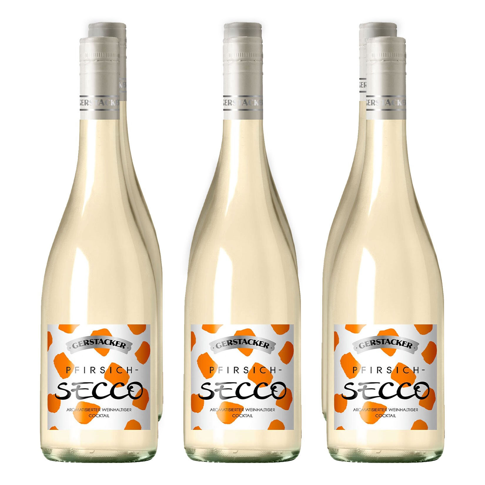 Gerstacker Fruchtsecco Pfirsich 5,0 % vol 6 x 0,75 Liter | 02100000922734