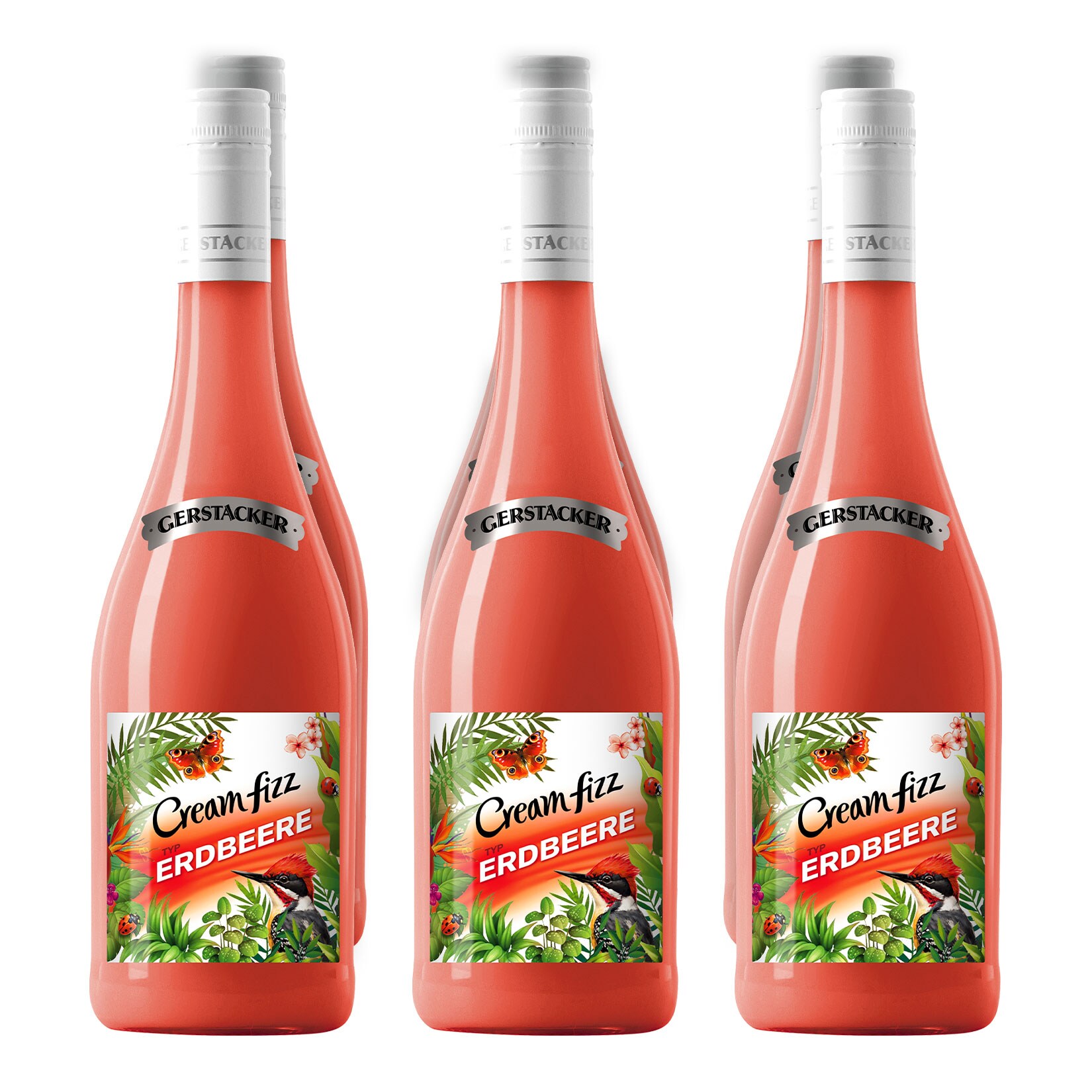 Gerstacker Cream Fizz Erdbeer 5,0 % vol 6 x 0,75 Liter - Bild 1