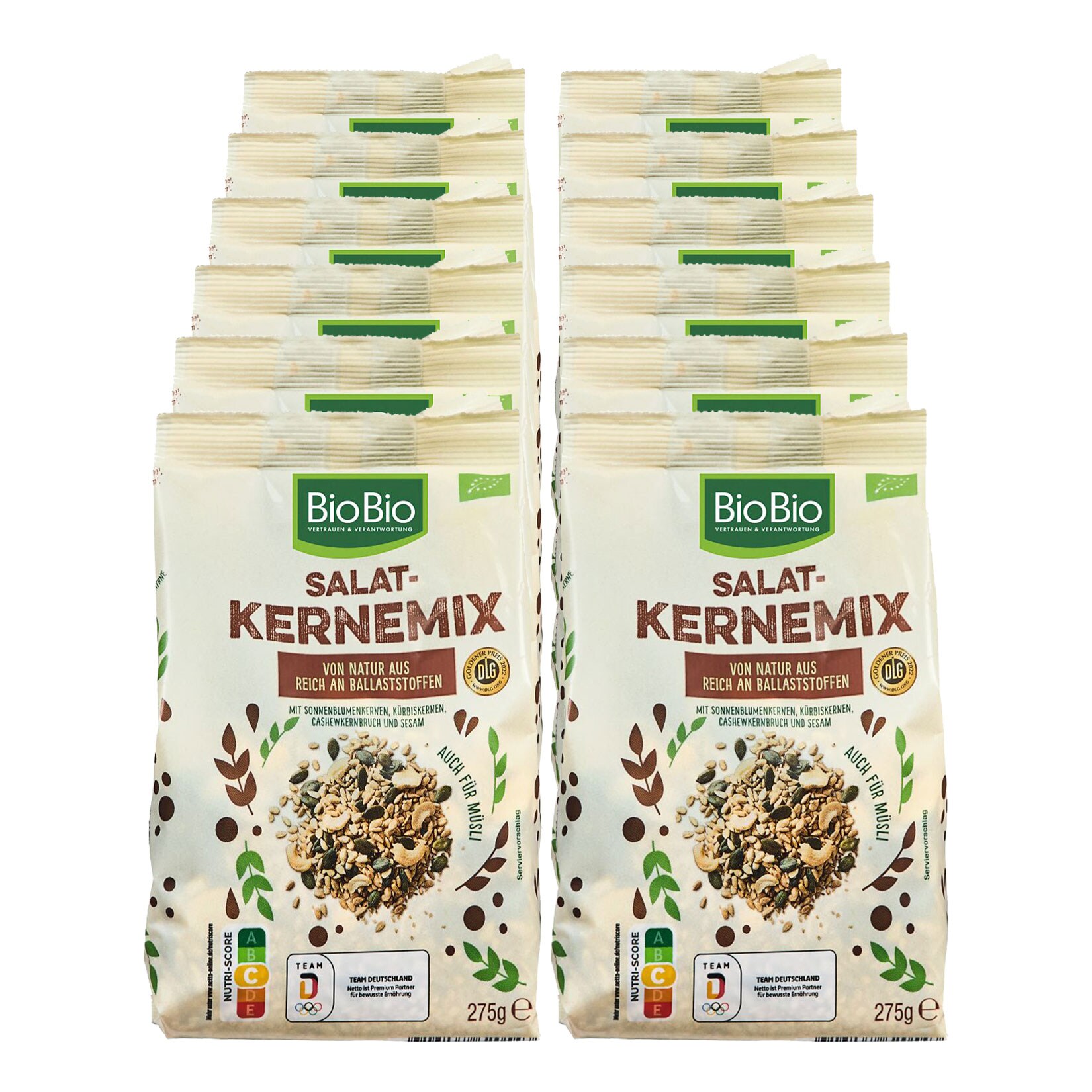 BioBio Bio-Salat Kernemix 275 g, 12er Pack - Bild 1