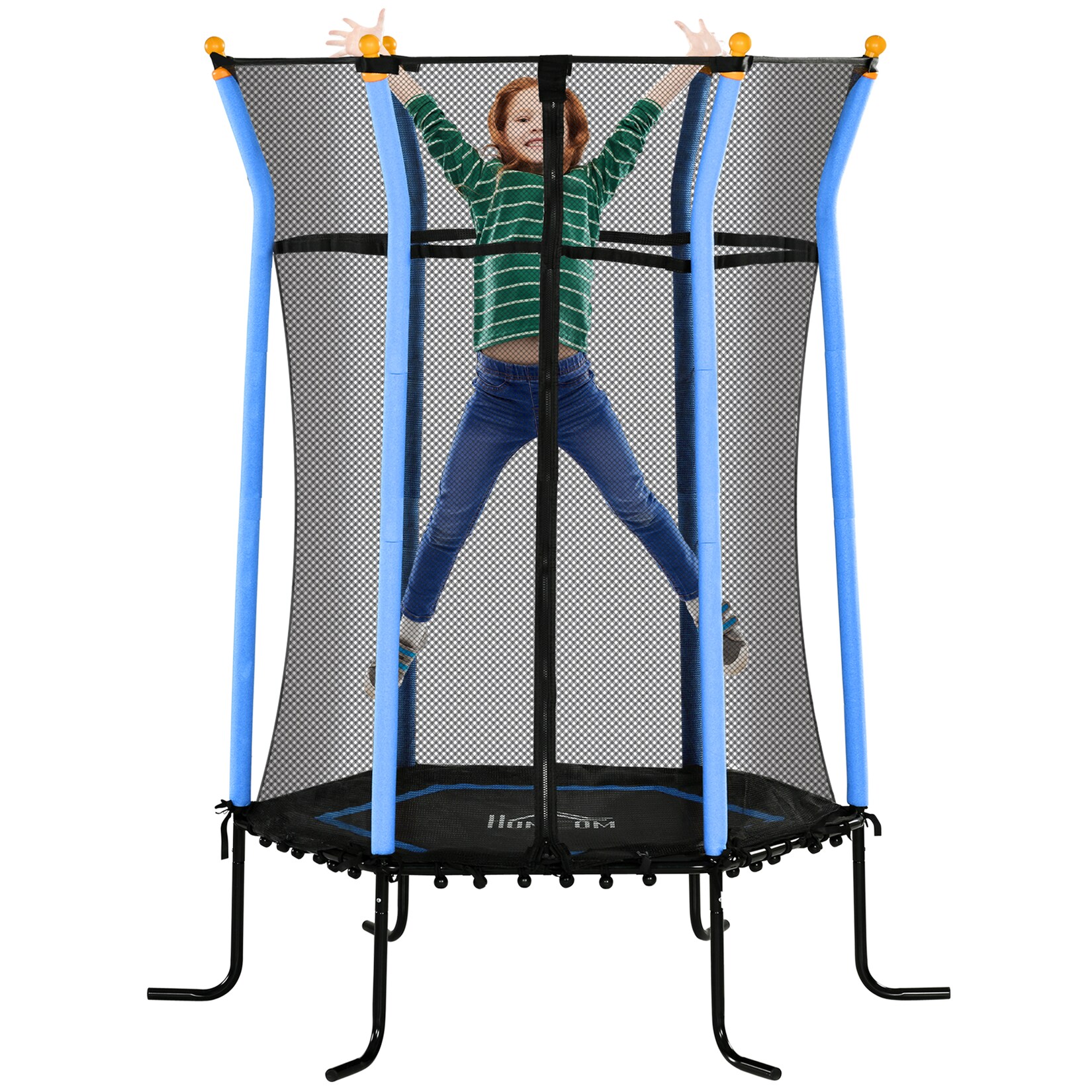 HOMCOM Kindertrampolin Stahl, Kunststoff | 04255633595461