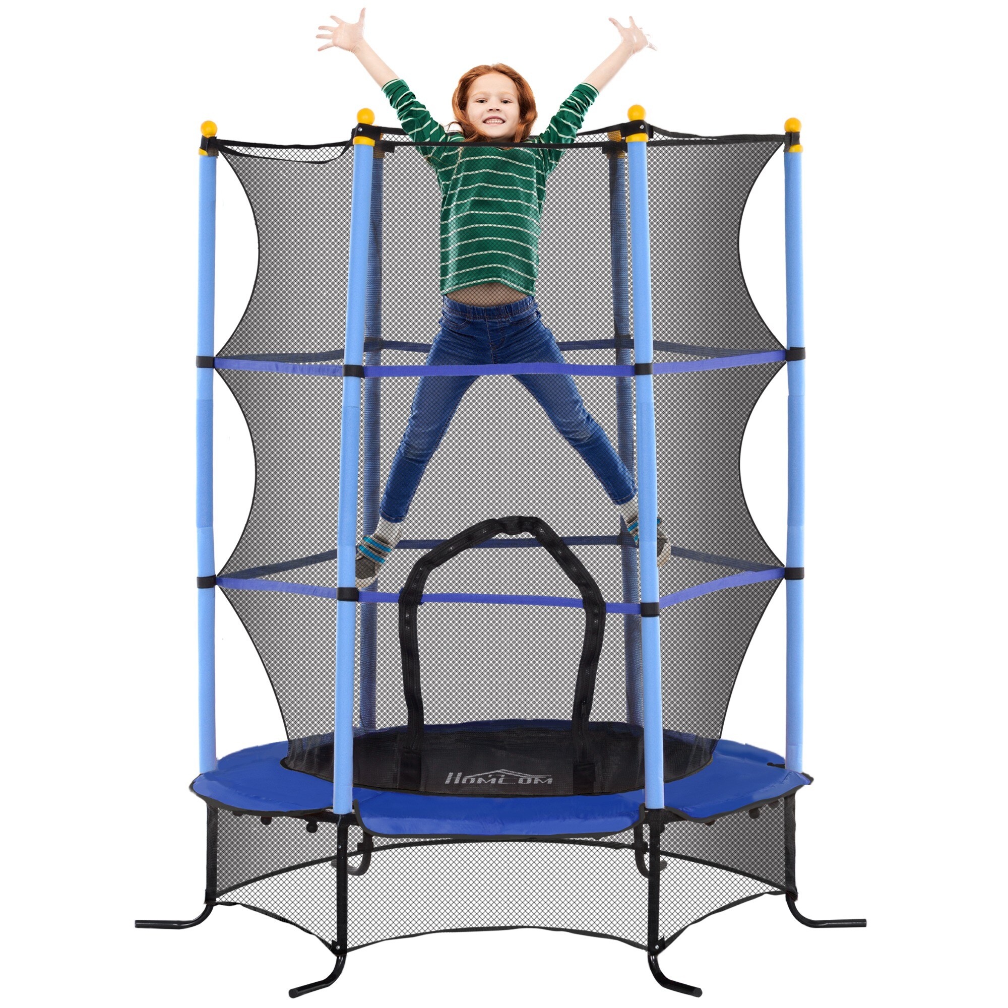 HOMCOM Kindertrampolin Stahl, Kunststoff - Bild 1