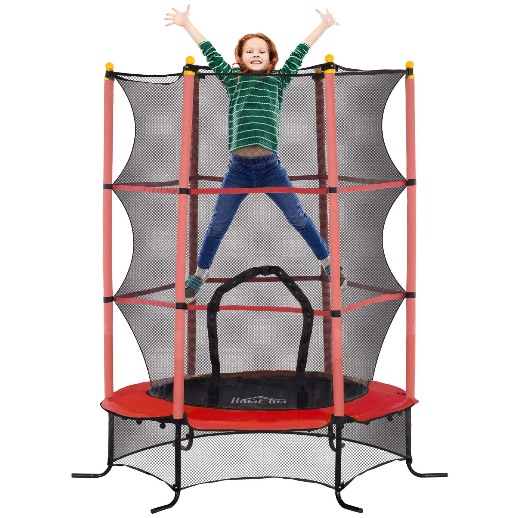 HOMCOM Kindertrampolin Stahl, Kunststoff - Bild 1