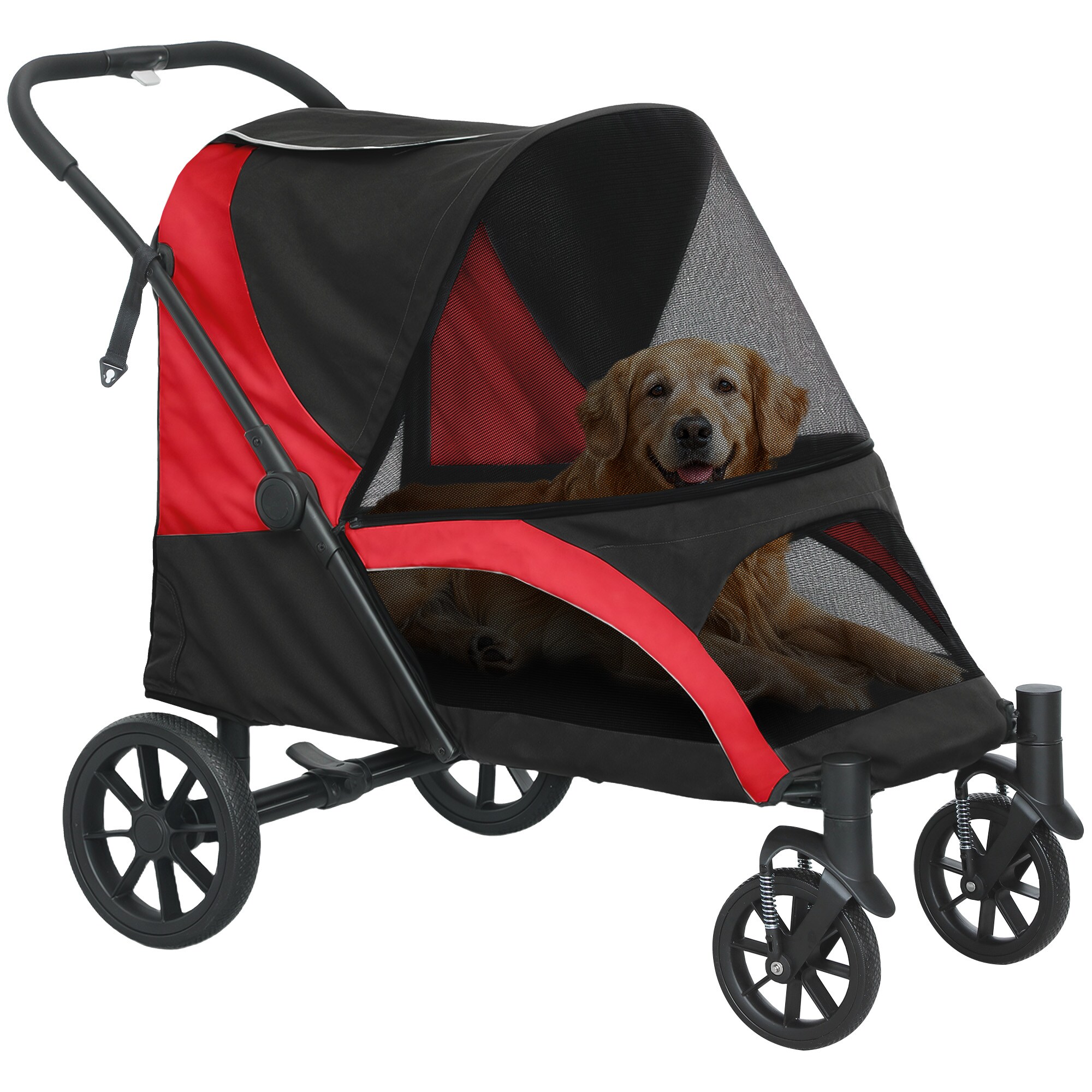 PawHut Hundewagen Polyester, Stahl - Bild 1