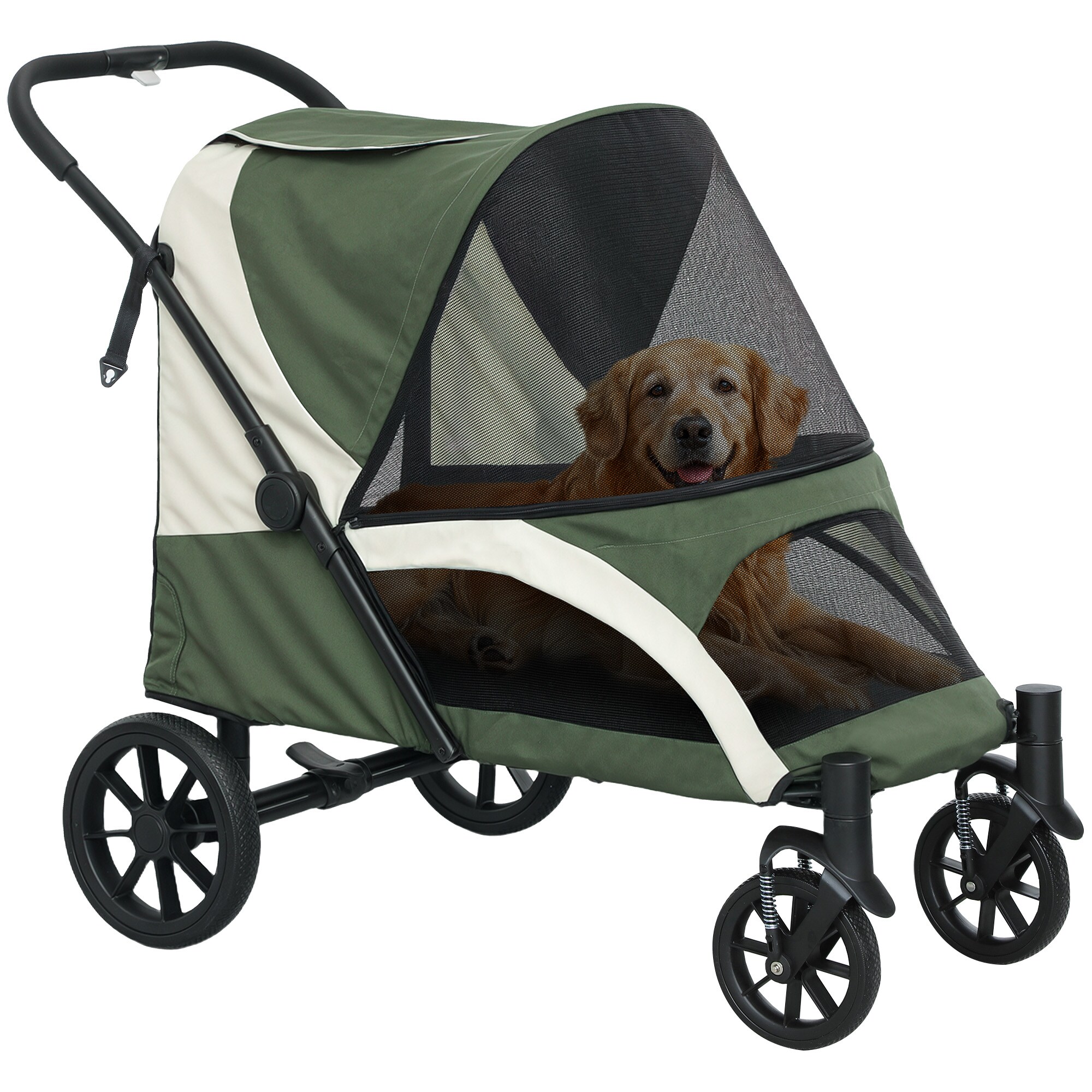 PawHut Hundewagen Polyester, Stahl - Bild 1