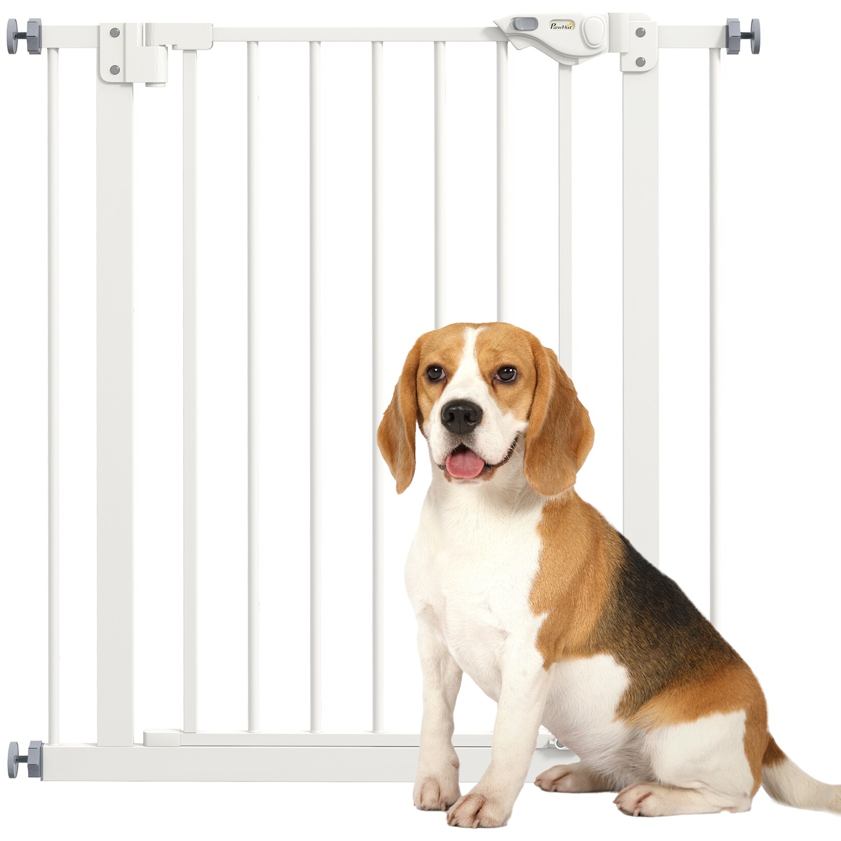 PawHut Türschutzgitter Metall, Kunststoff | 04255826808033