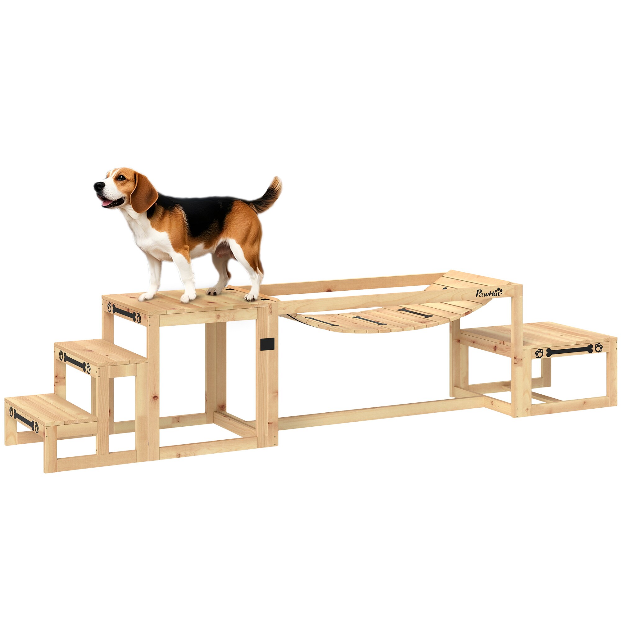 PawHut Hunde Agility Set Tannenholz - Bild 1