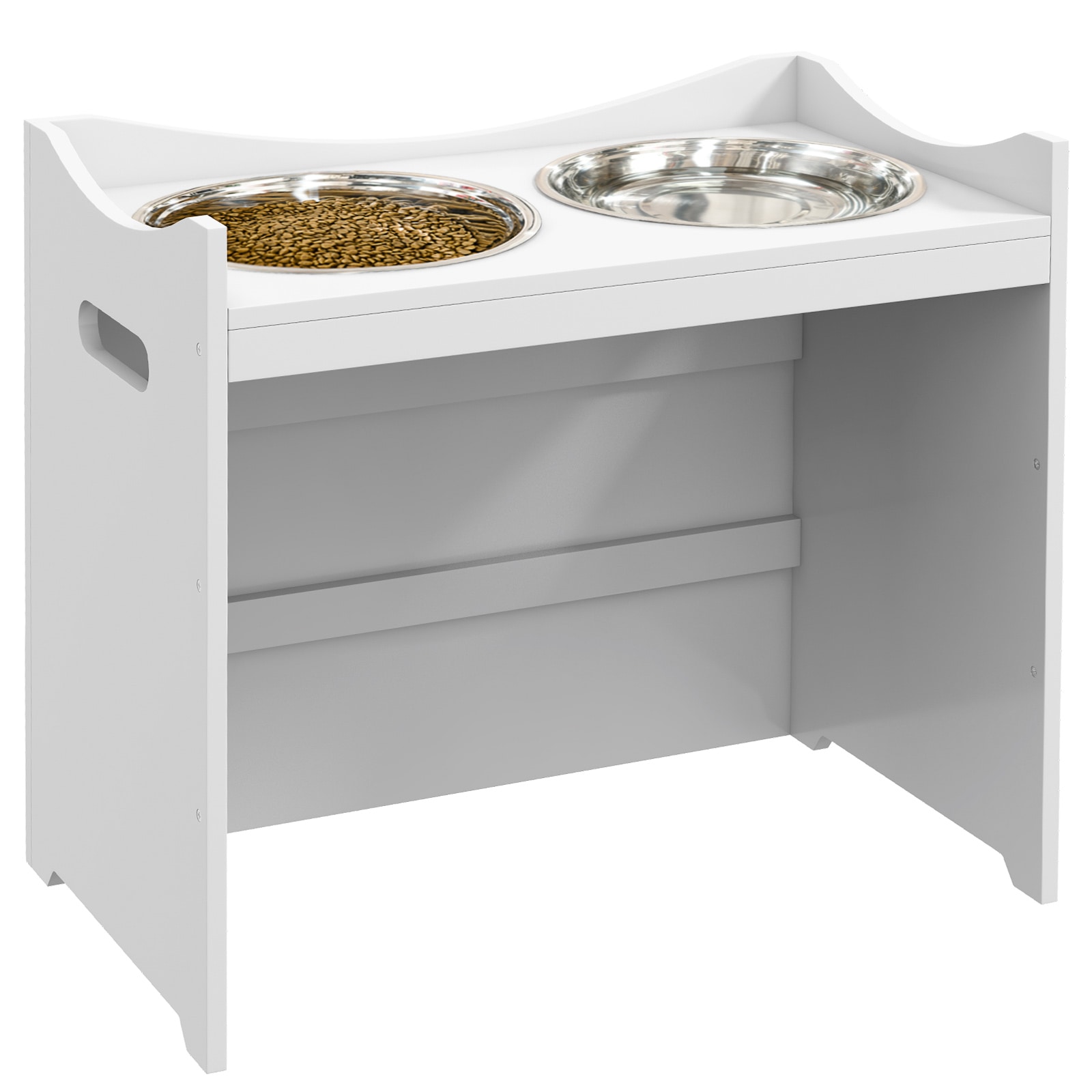 PawHut Futterstation Edelstahl, MDF - Bild 1