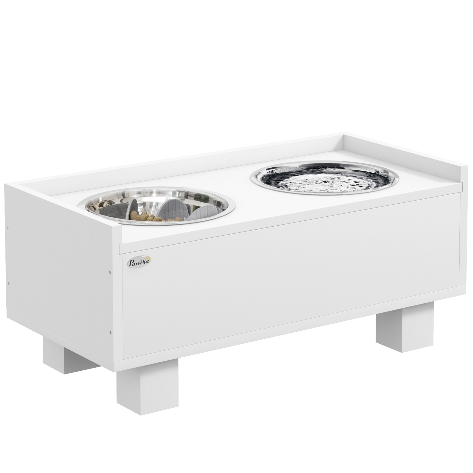 PawHut Hundenapf MDF, Stahl - Bild 1