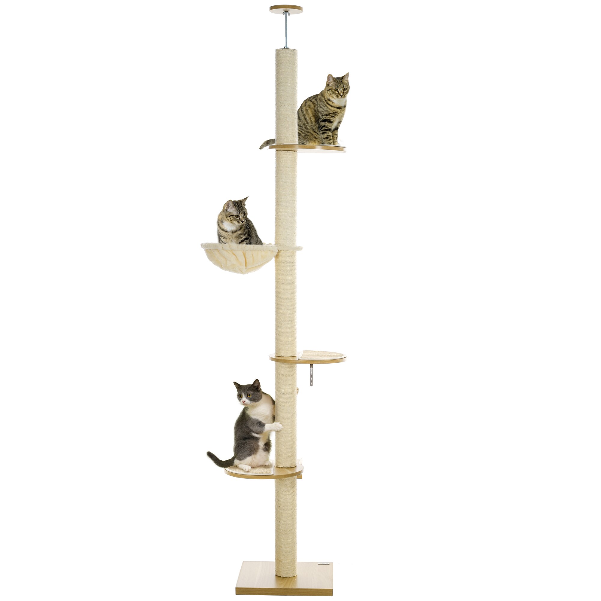 PawHut Kratzbaum Spanplatte, Polyester - Bild 1