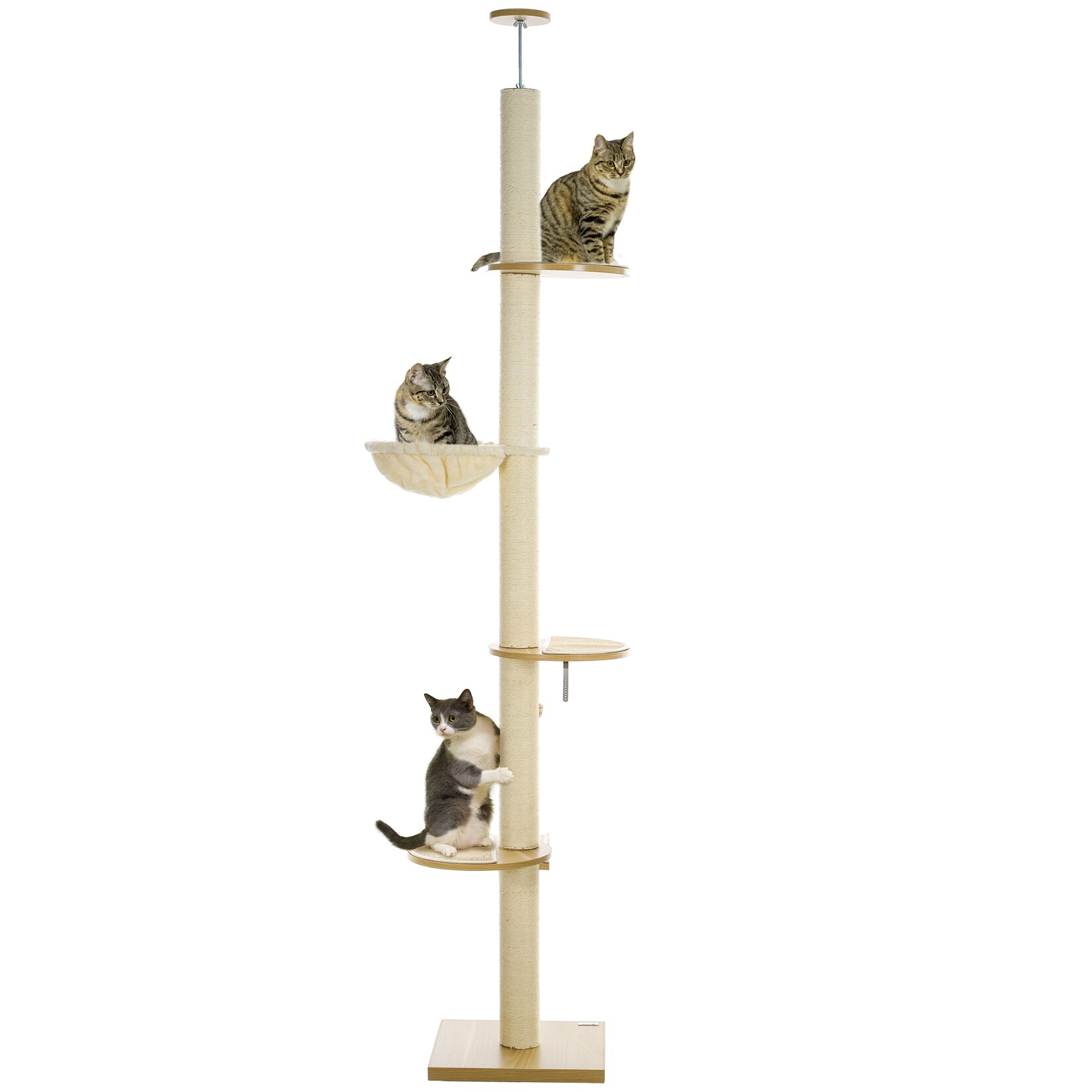 PawHut Kratzbaum Spanplatte, Polyester | 04255633579904