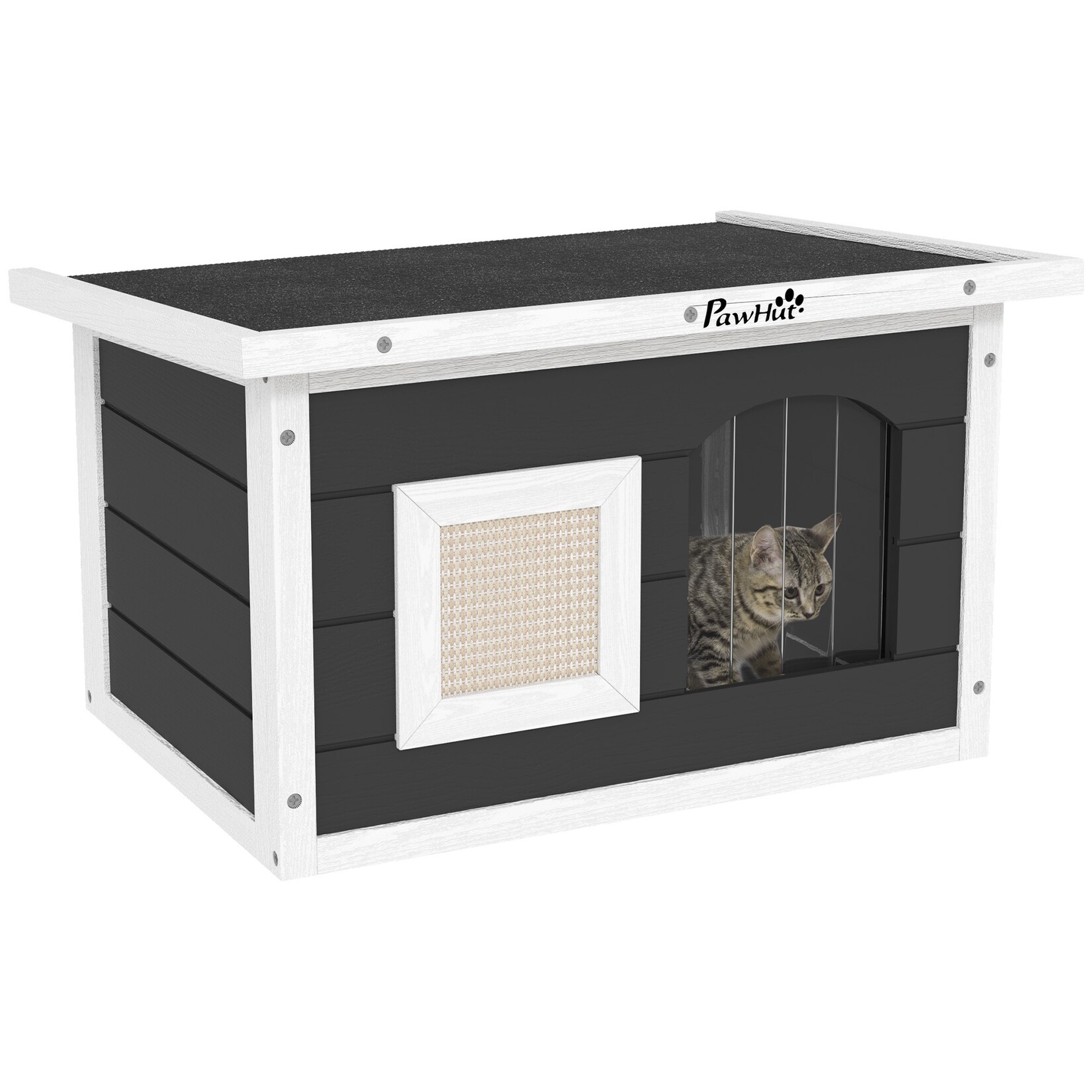 PawHut Katzenhaus Tannenholz, Sisal | 04255826801348