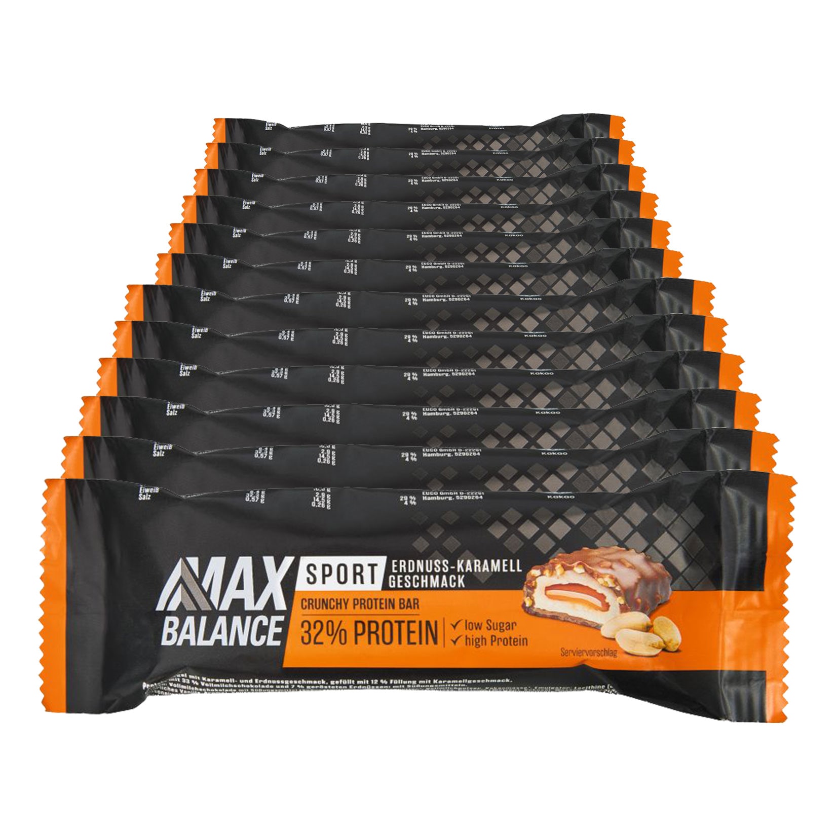 MaxBalance Proteinriegel 32% Peanut Caramel 45 g, 12er Pack - Bild 1
