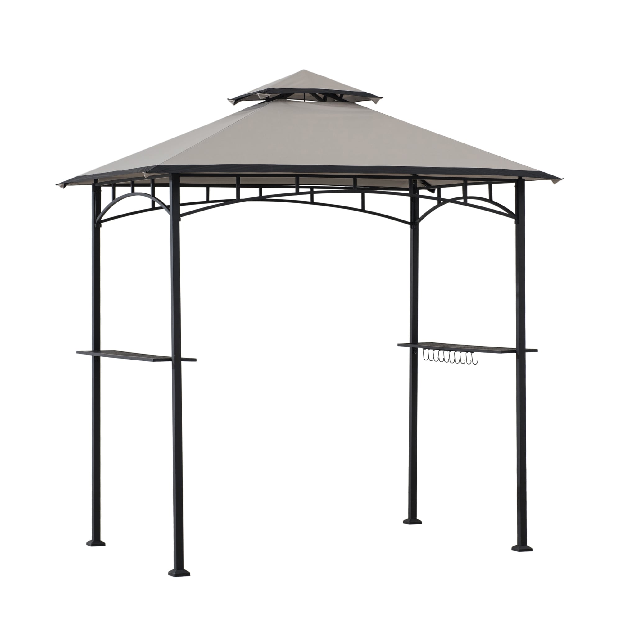 Sunjoy Stahl Grill Pavillon LINAS - 152cm x 244cm, grau - Bild 1