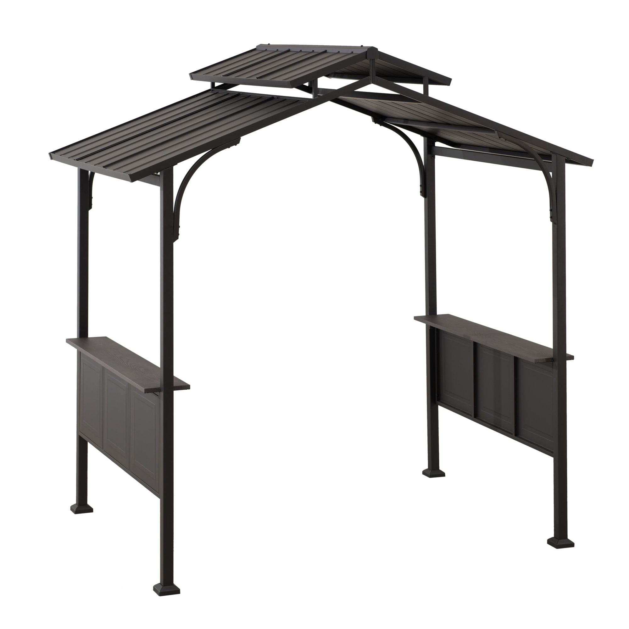 Sunjoy Stahl Grill Pavillon Gazebo ASPE - 152cm x 244cm, schwarz - Bild 1
