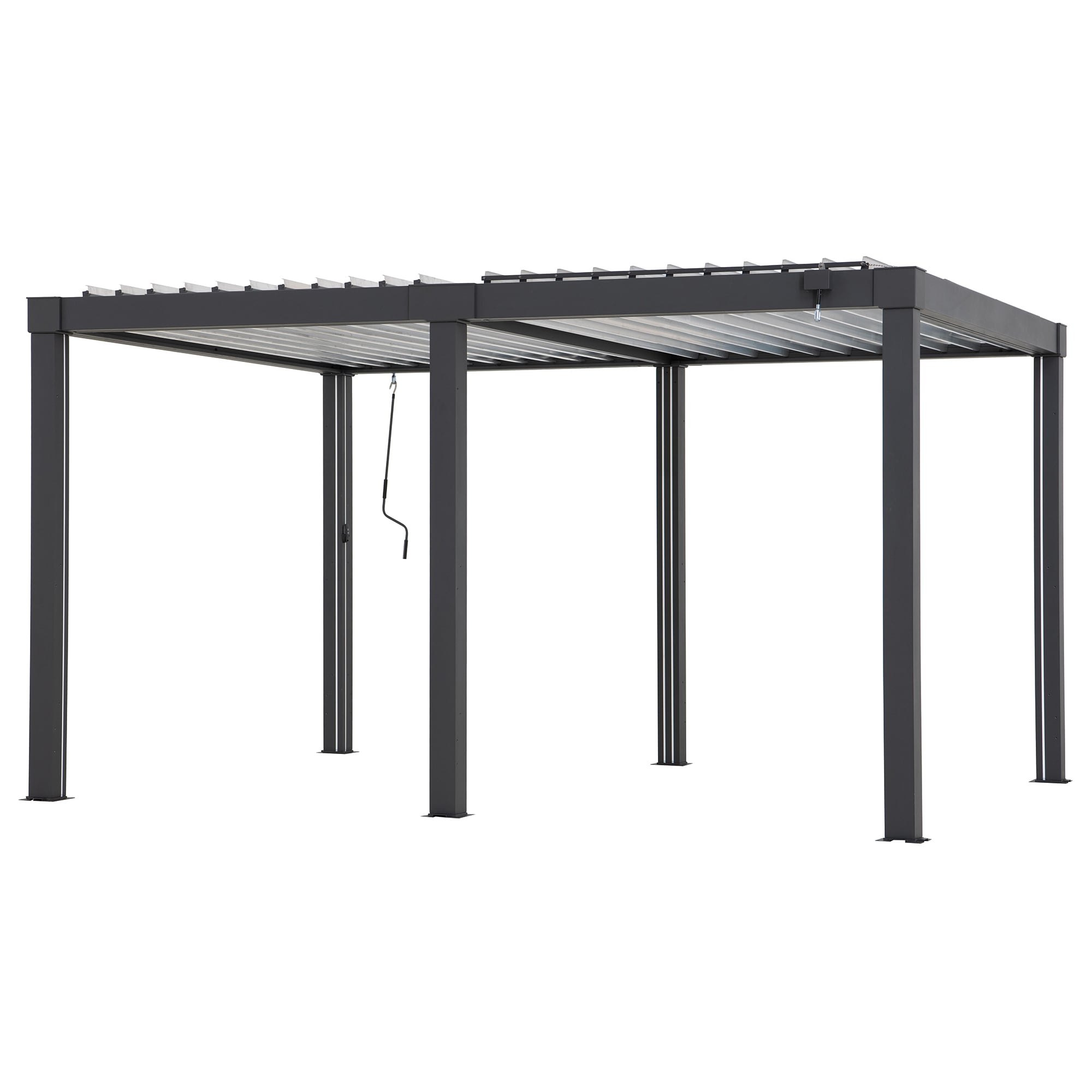 Sunjoy Multi Pergola MATTERHORN - 306cm x 406cm, anthrazit - Bild 1