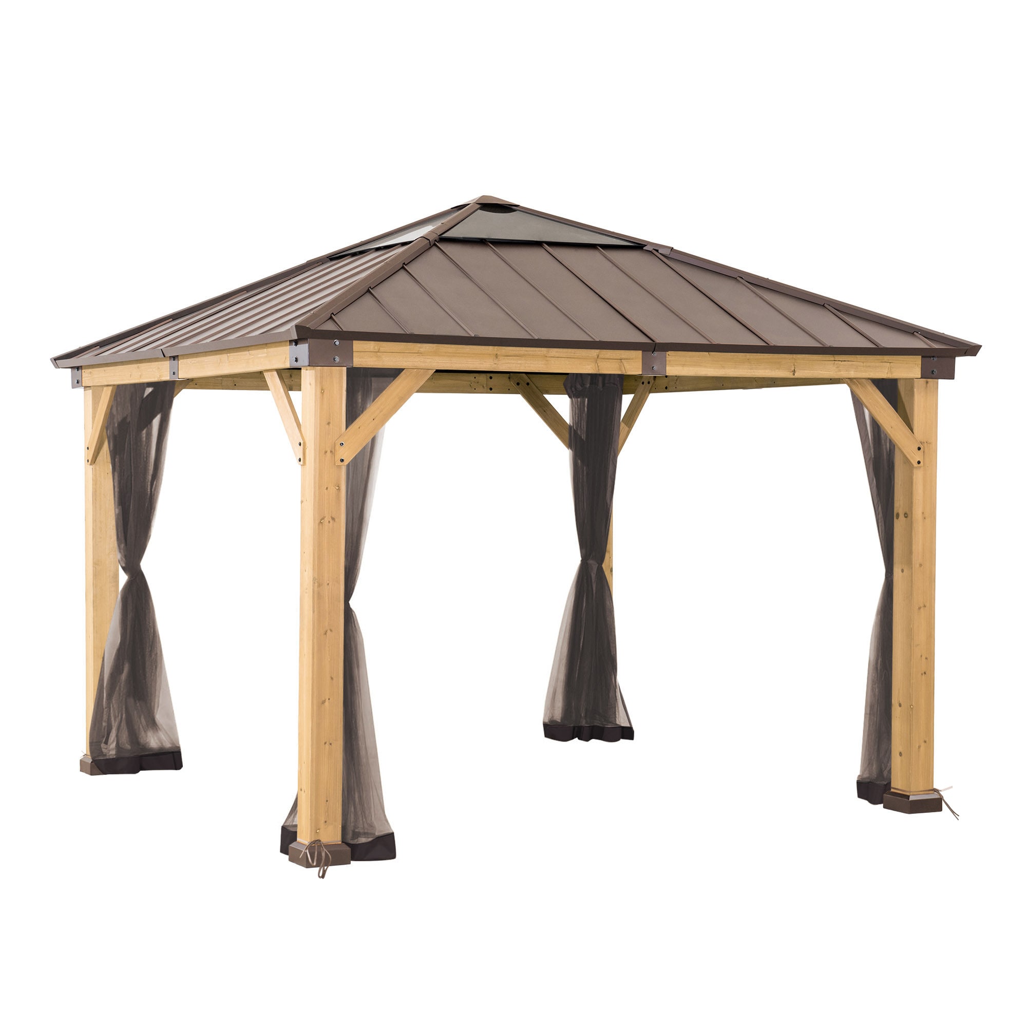 Sunjoy Netz f&uuml;r Zedernholz Gazebo 336cm x 336cm - Bild 1