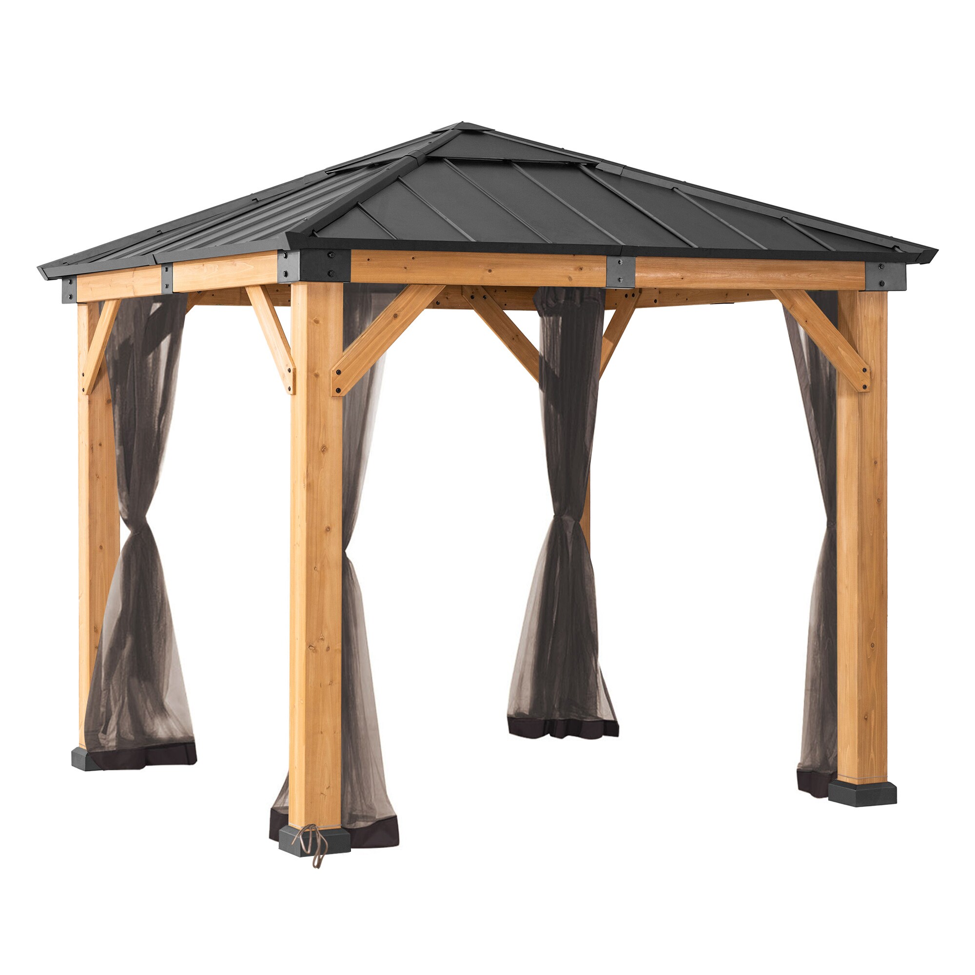 Sunjoy Netz f&uuml;r Zedernholz Gazebo 273cm x 273cm - Bild 1