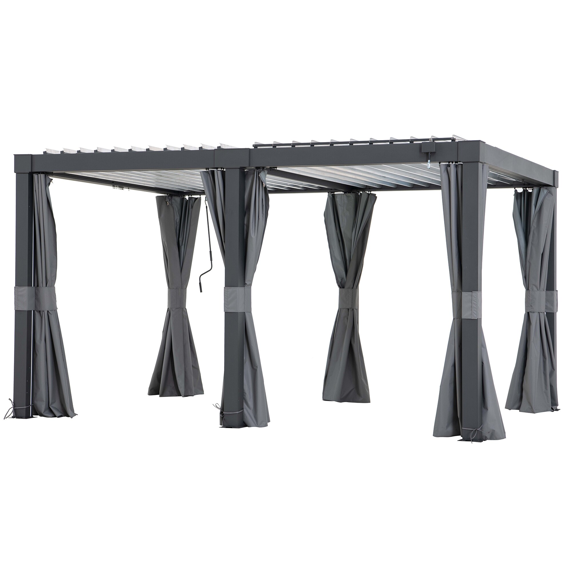 Sunjoy Vorhang f&uuml;r Matterhorn Multi Pergola 306cm x 406cm - Bild 1