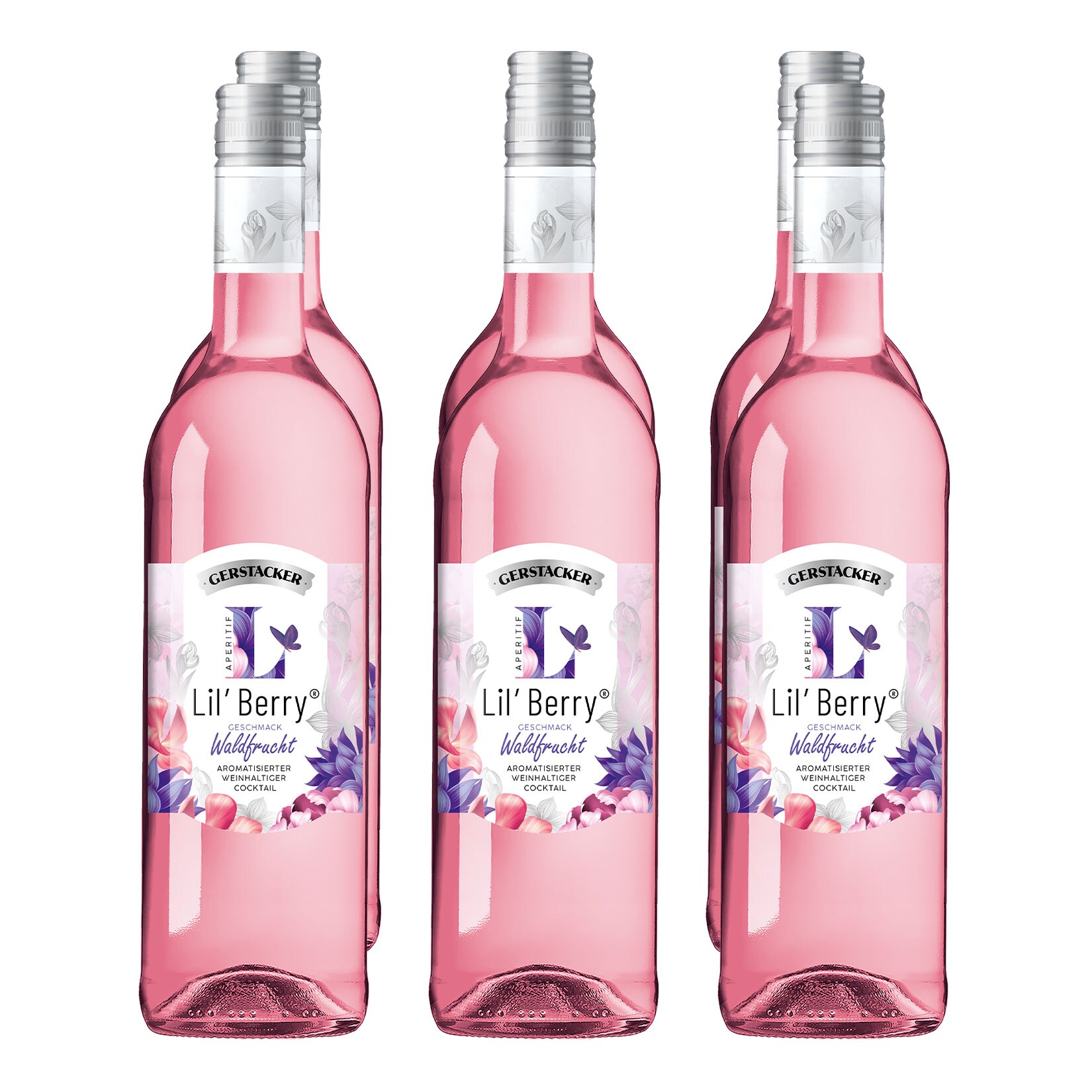 Netto Wein-Angebote - Gerstacker Lil’ Berry Waldfrucht 5,1 % vol 6 x 0,75 Liter