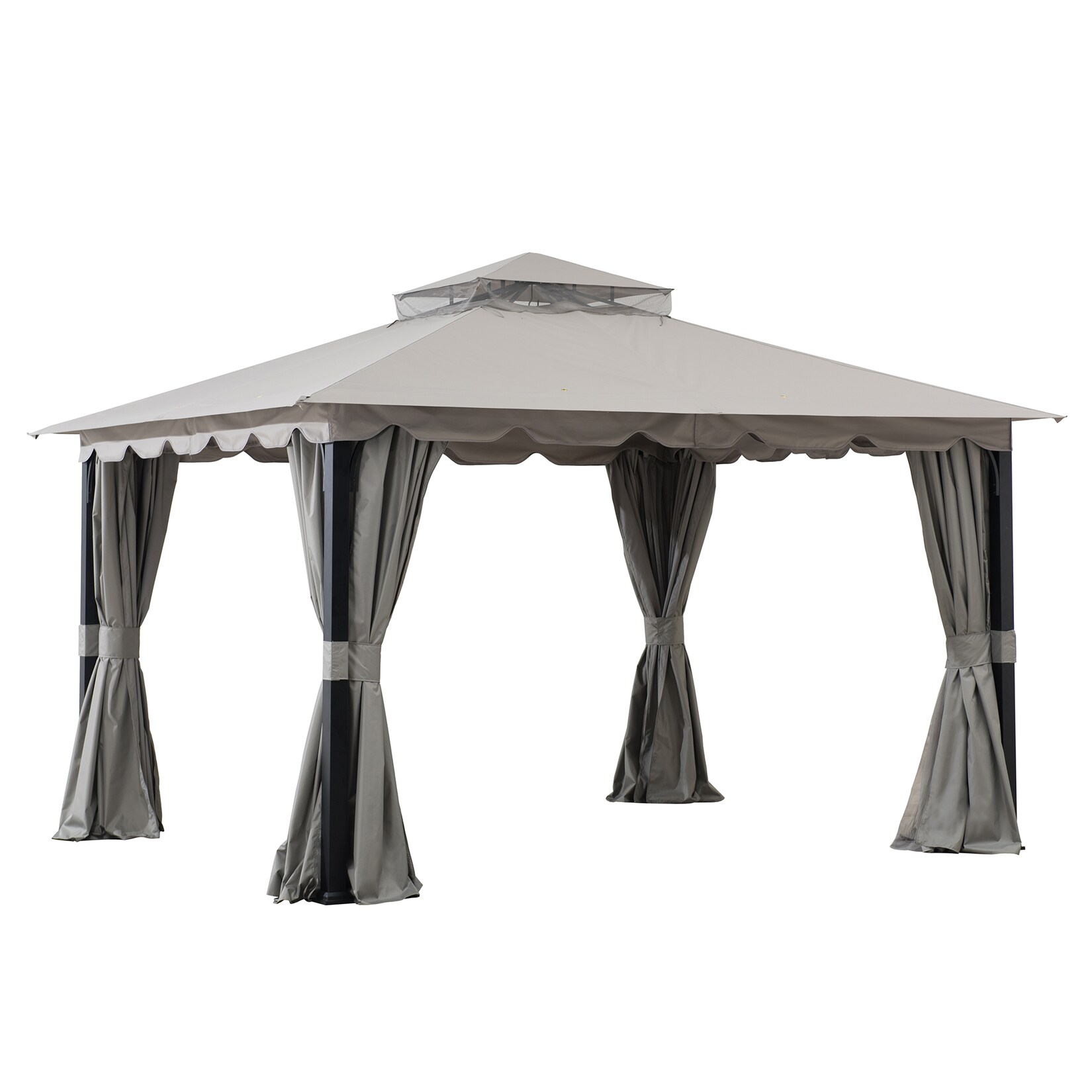 Sunjoy Stoff Pavillon STOJ – 336cm x 402cm, grau | 00047793313351