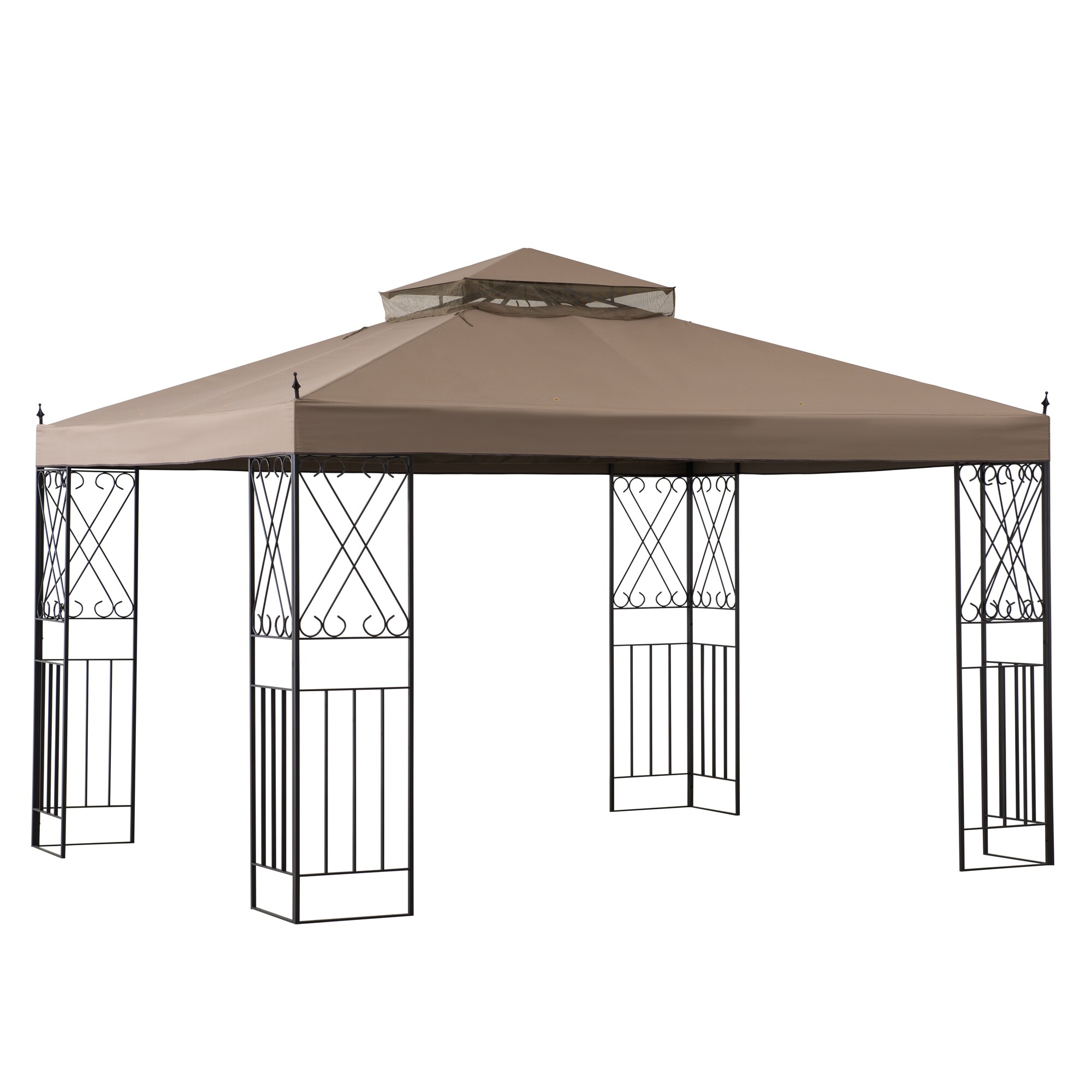Sunjoy Stoff Pavillon ANETO - 300cm x 360cm, khaki