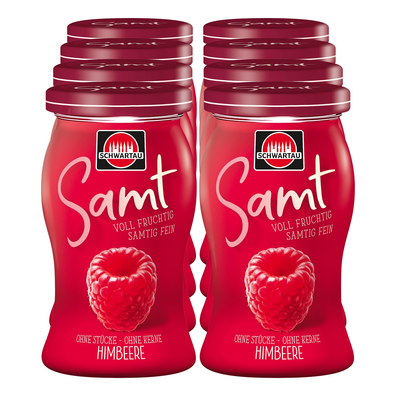 Schwartau Samt Konfit&uuml;re Himbeere 270 g, 8er Pack - Bild 1
