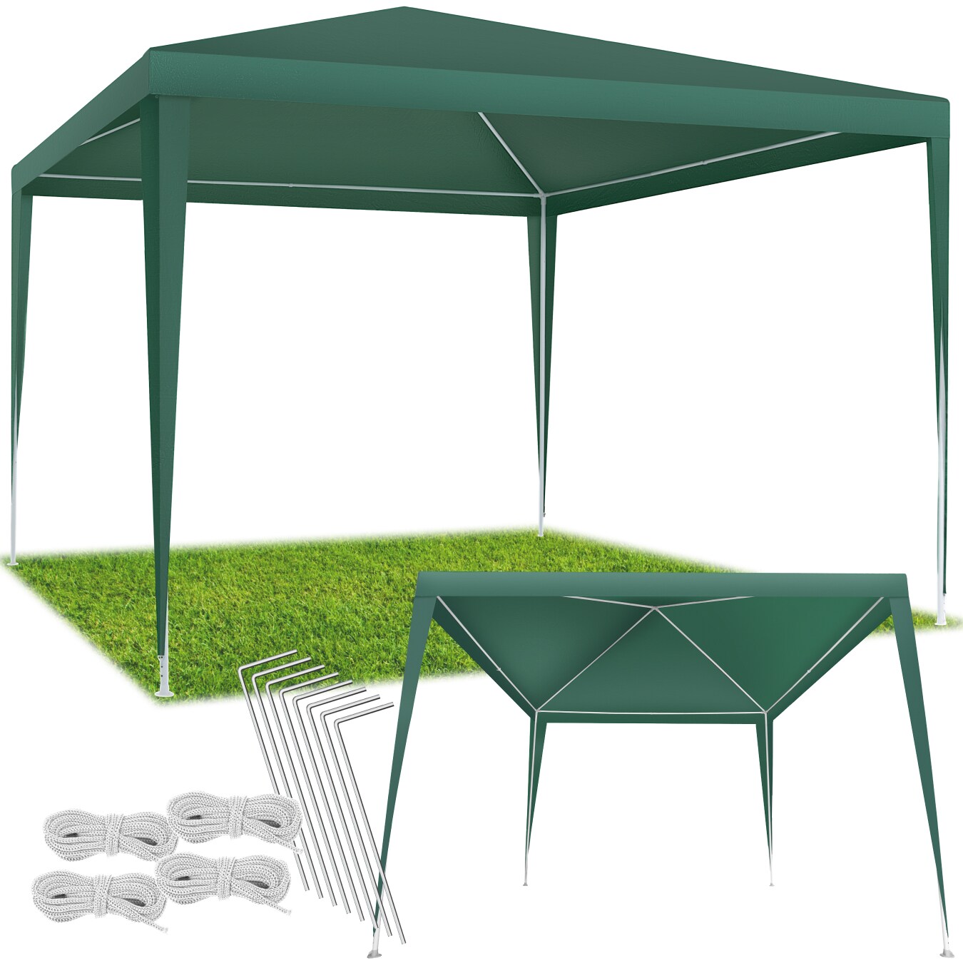 tectake&reg; Pavillon, 3 x 3 m, mit UV-Schutz, wasserdicht - Bild 1
