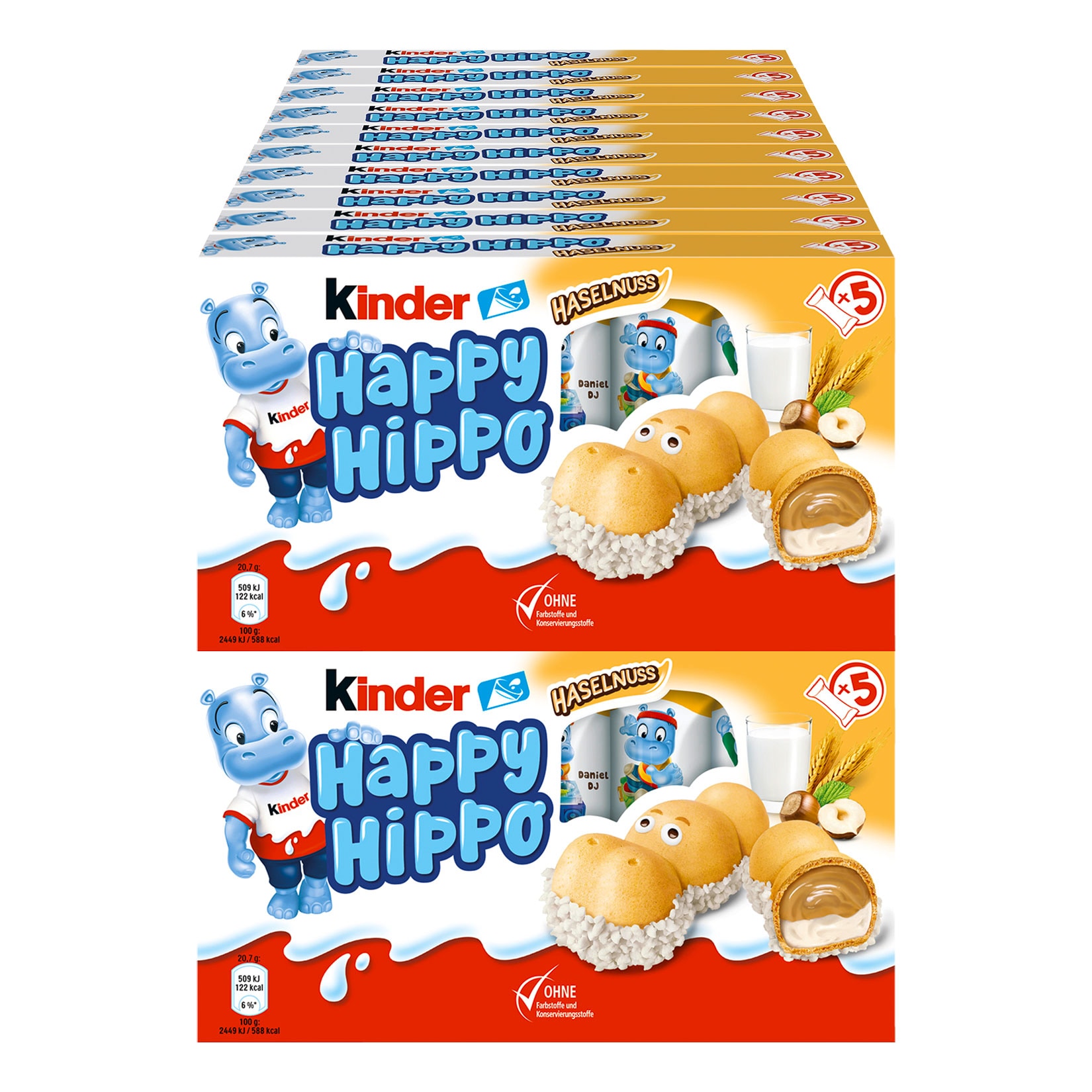 kinder Happy Hippo 103,5 g, 20er Pack - Bild 1