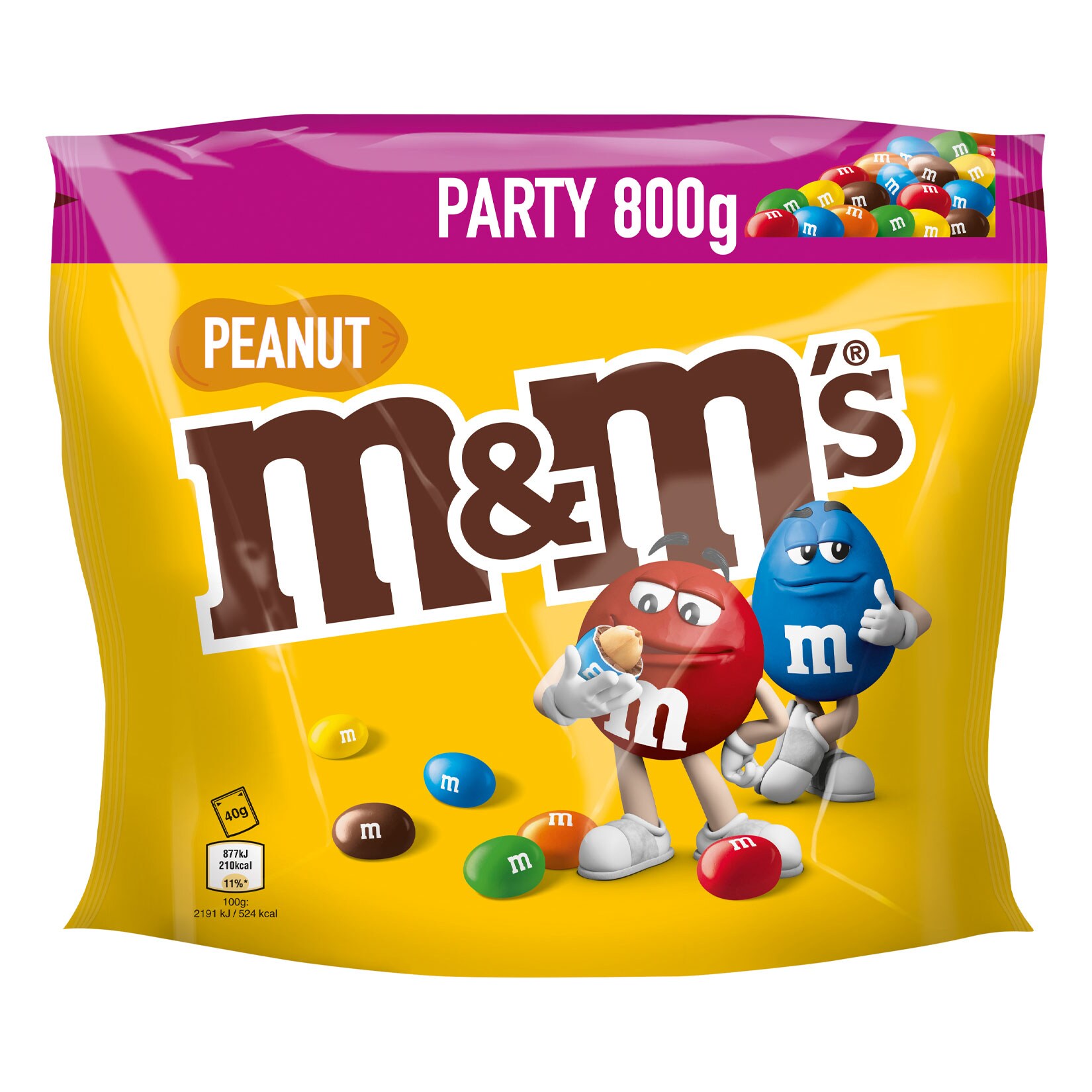 M&Ms Peanut 800 g – Inhalt: 3 | 05000159571135