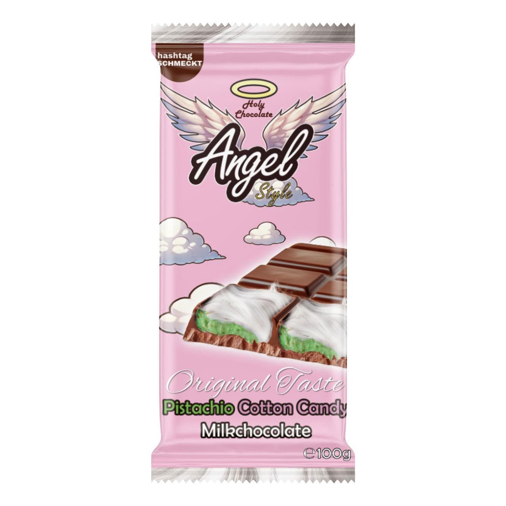 hashtag SCHMECKT Schokolade Angel Hair Style Pistazie und Zuckerwatte 100 g – Inhalt: 3 Flaschen | 04262451981987