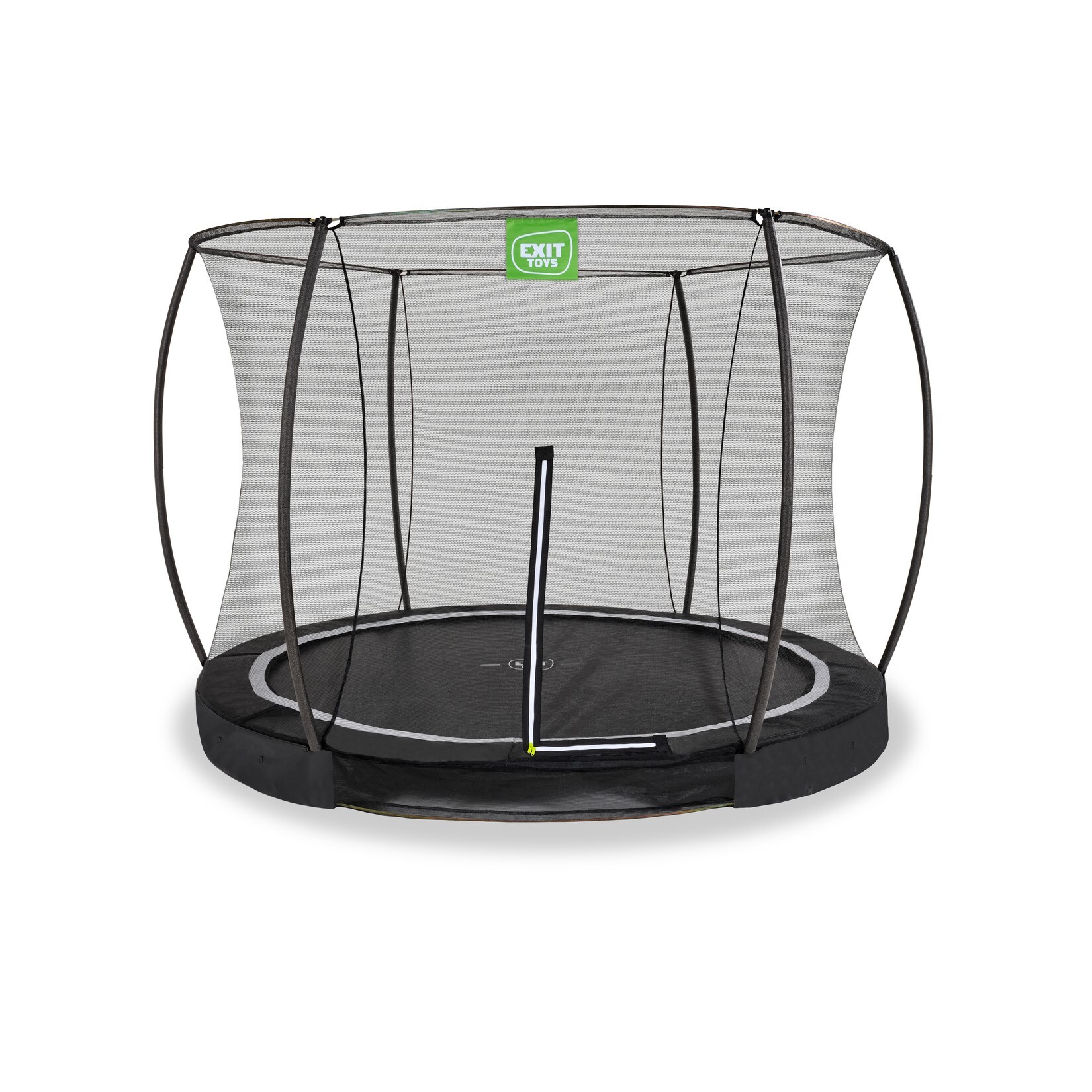EXIT Black Edition Bodentrampolin &oslash;244cm - schwarz - Bild 1