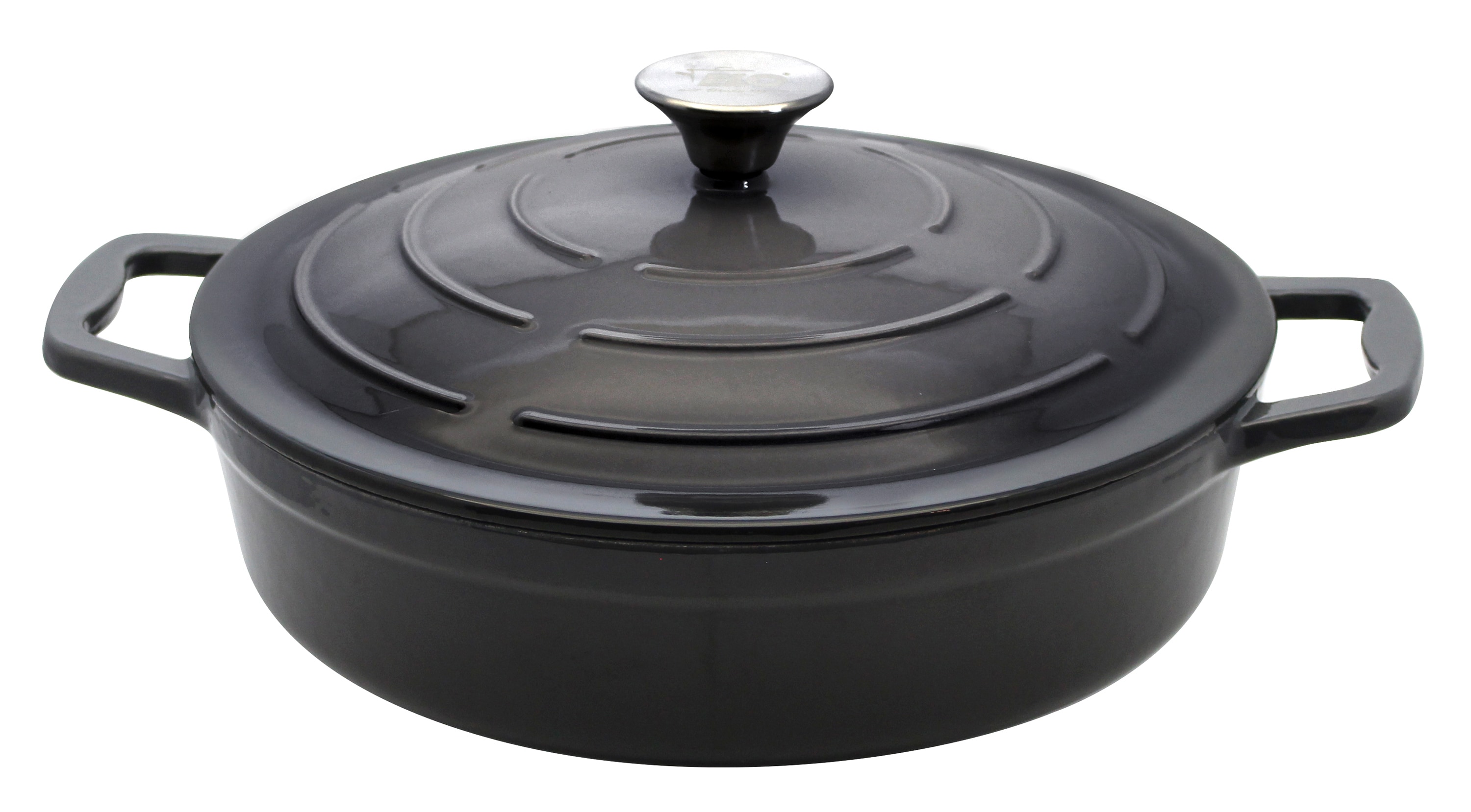 Servierbr&auml;ter 28 cm Gusseisen, grau - Bild 1