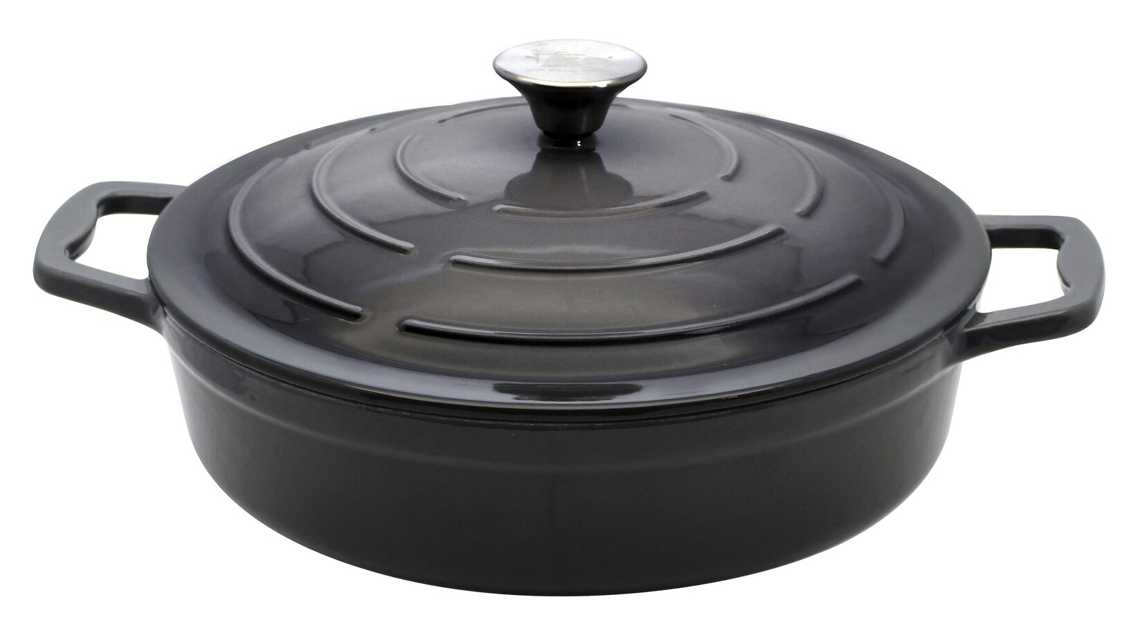 Servierbräter 28 cm Gusseisen, grau | 04006925338286