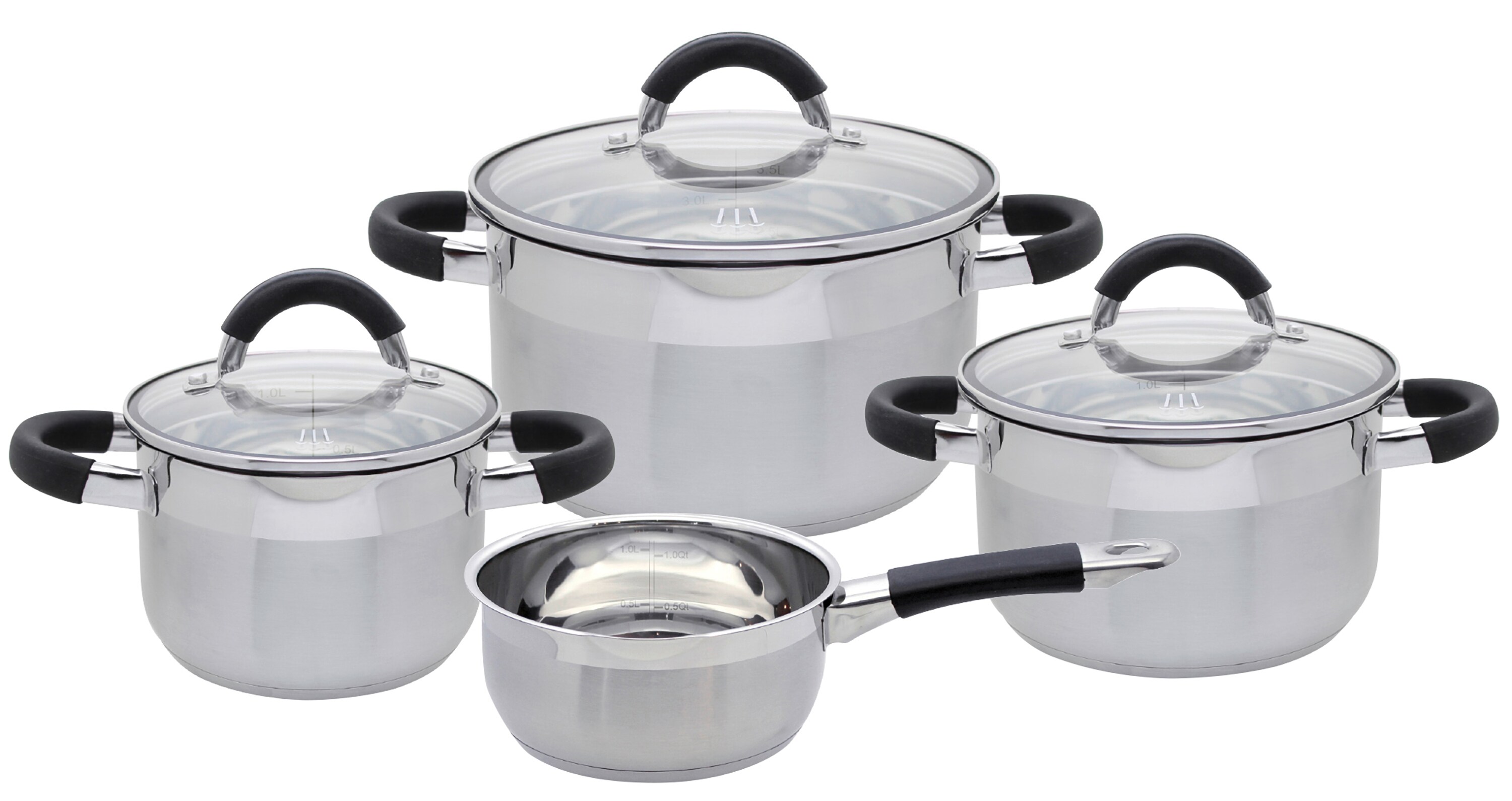 Topfset 4-teilig Black Steam - Bild 1