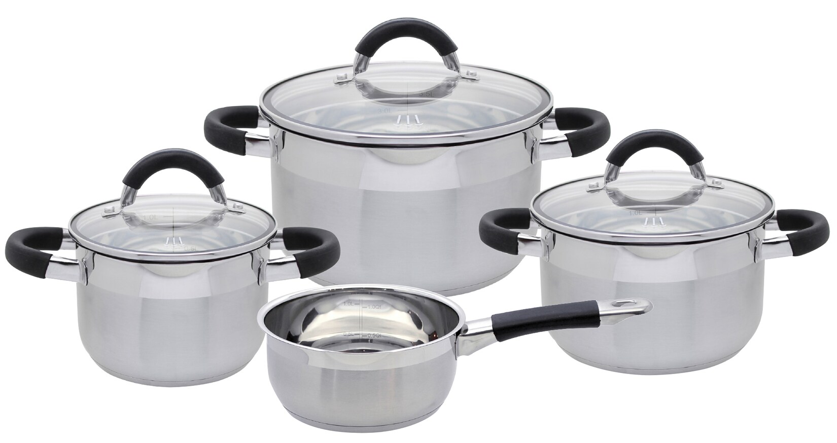 Topfset 4-teilig Black Steam | 04006925509044