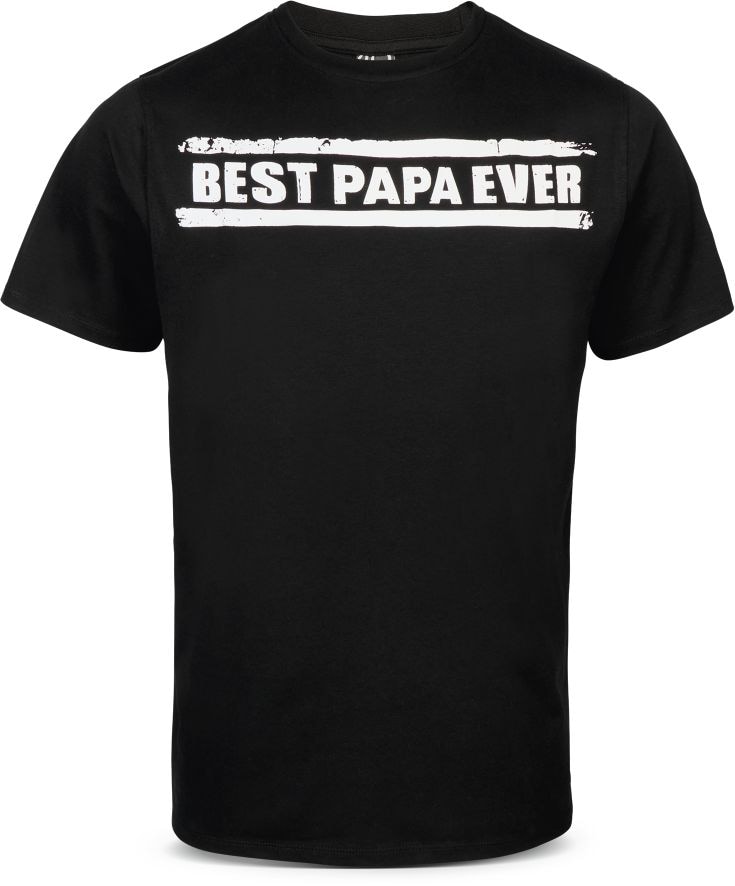 HERREN VATERTAG T-SHIRT - SCHWARZ XL BEST PAPA EVER - Bild 1