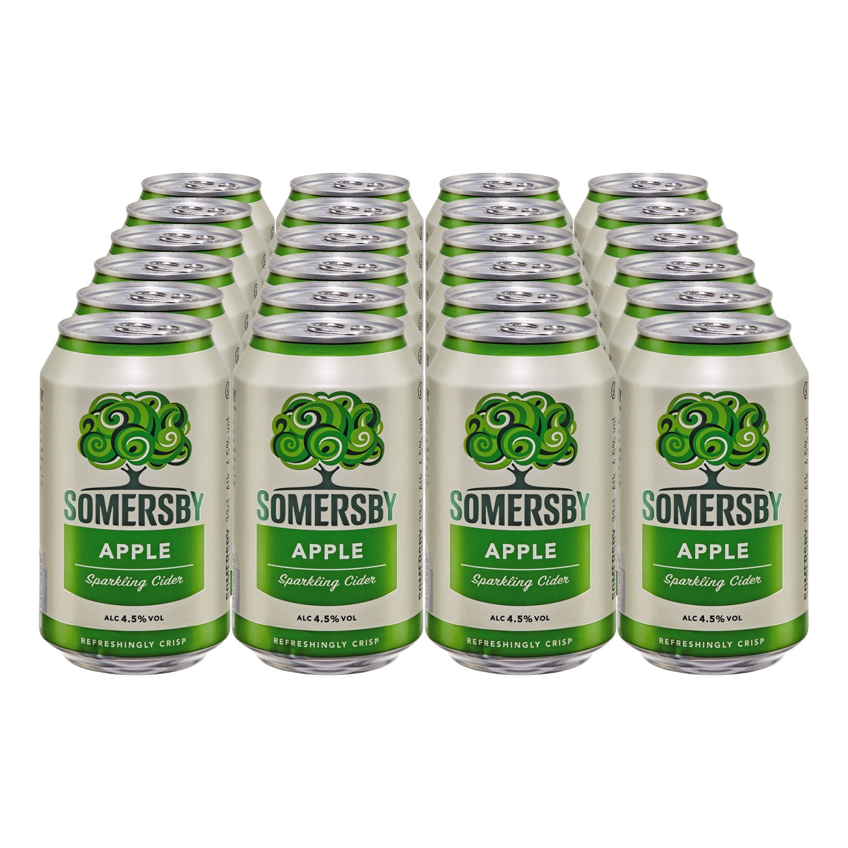 Sparkling Cider Somersby Apple 4,5 % vol 0,33 Liter Dose, 24er Pack - Bild 1