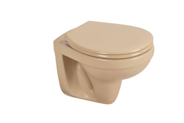 sanicomfort Wand-WC Beige &ndash; Sp&uuml;lrandlos, Tiefsp&uuml;ler, mit WC-Sitz mit Absenkautomatik - Bild 1