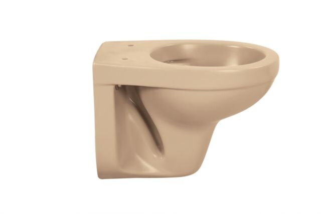 sanicomfort Wand-WC Beige – Spülrandlos, Tiefspüler, ohne WC-Sitz